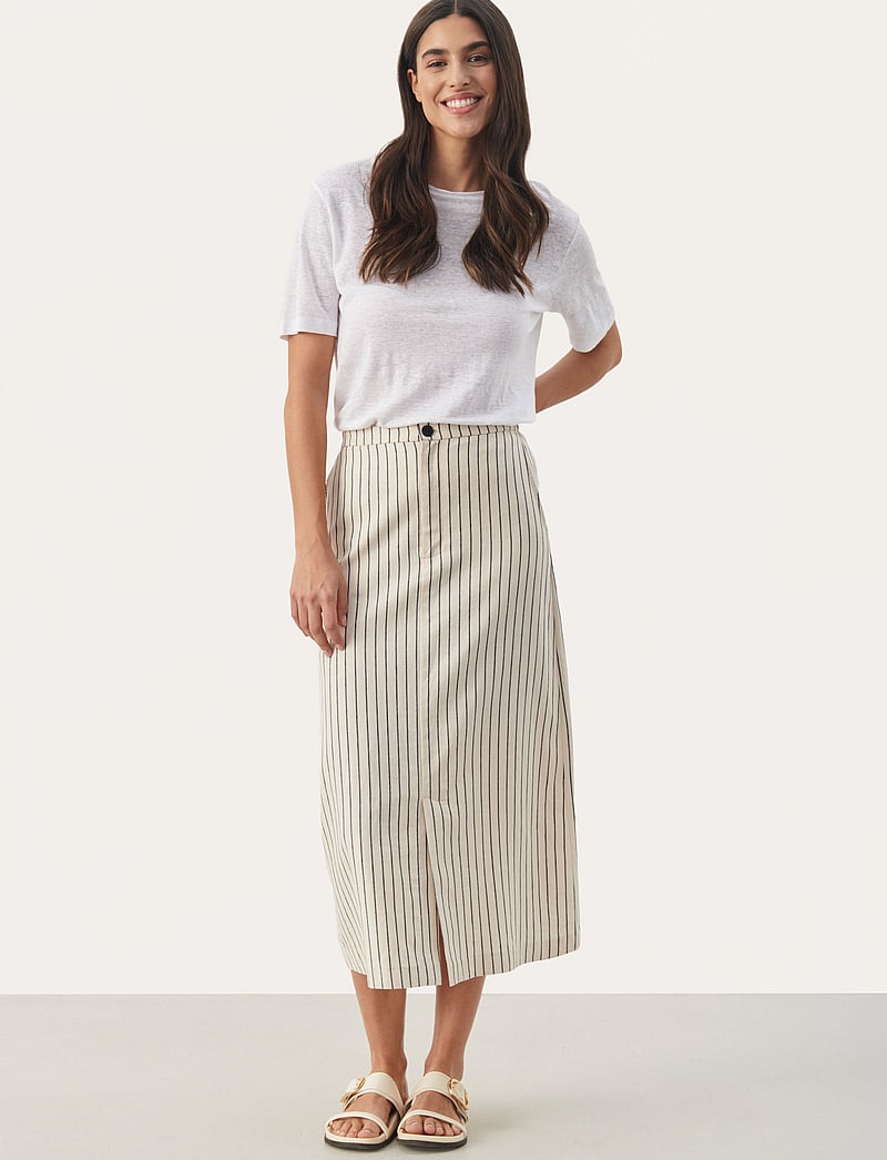 Part Two - EsilaPW SK - midi-röcke - dark navy stripe - 3