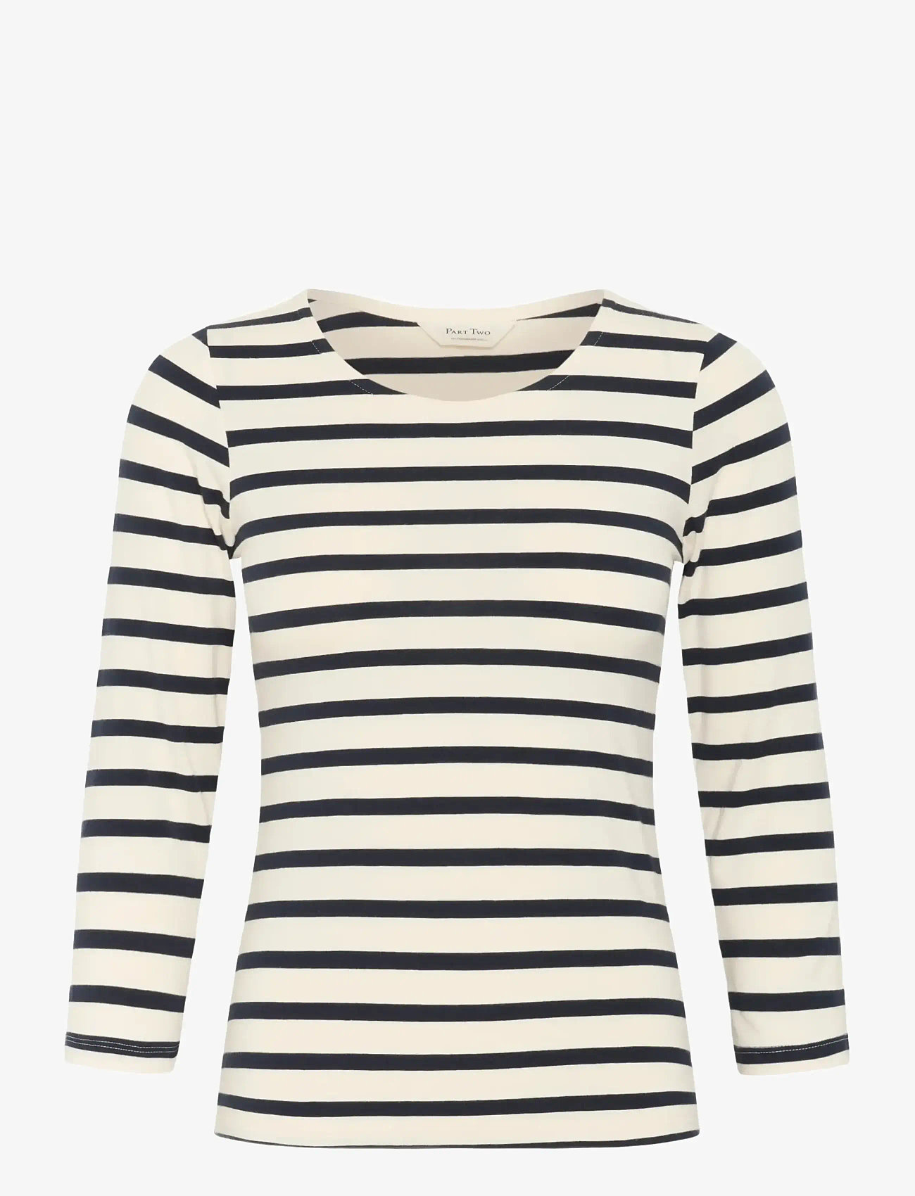 Part Two - EmelPW TS - long-sleeved tops - navy and white stripe - 1