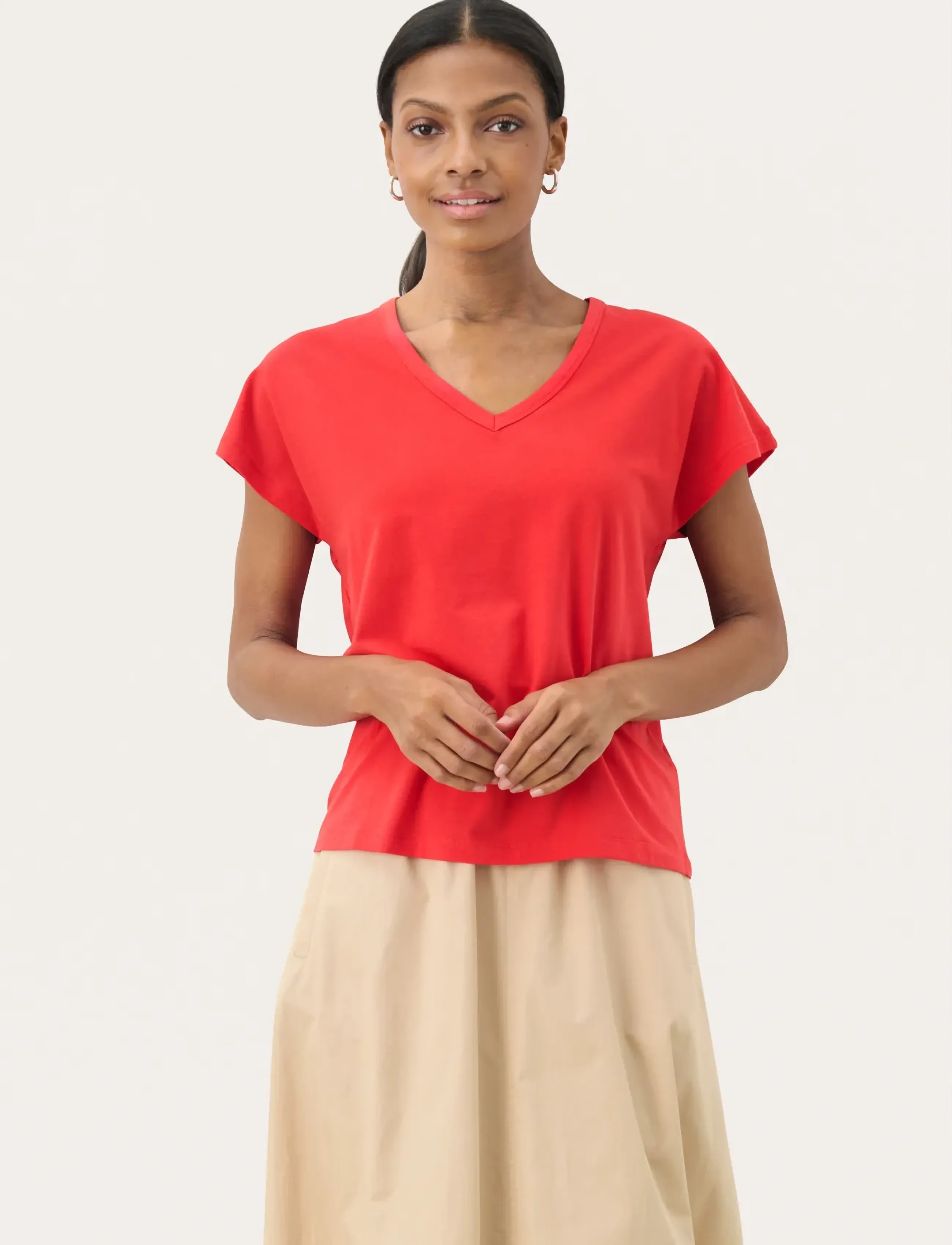 Part Two EvenyePW TS - T-shirts & Toppar - BITTERSWEET / red