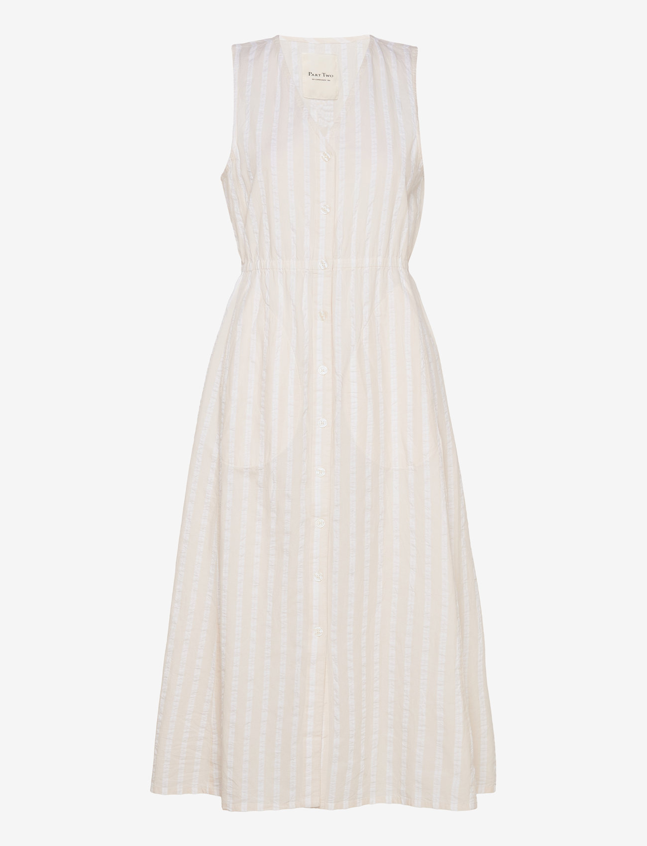 Part Two - GullfridPW DR - midi kjoler - bright white stripe - 0