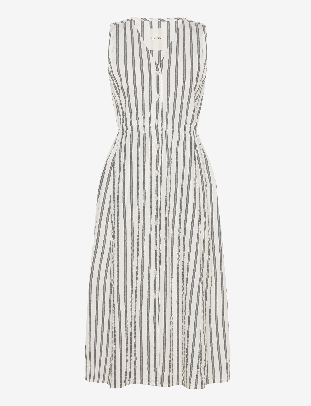 Part Two - GullfridPW DR - midi dresses - dark navy stripe - 0