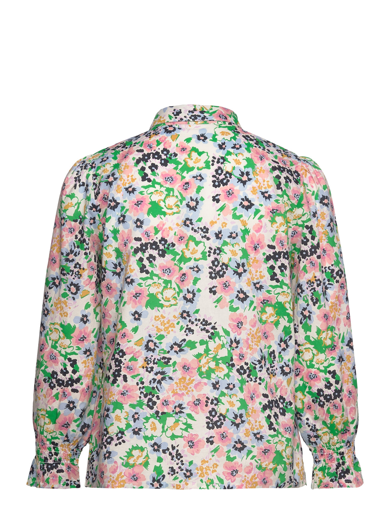 Part Two - NevinPW SH - langærmede bluser - green multi flower print - 1