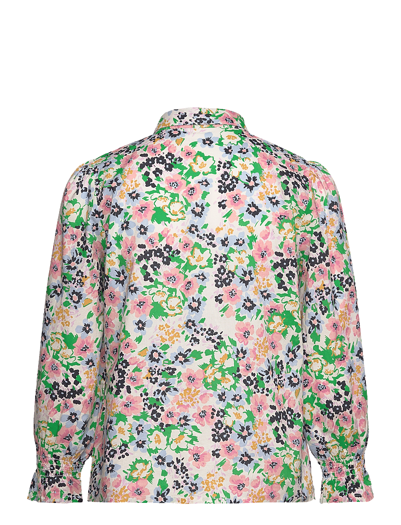 Part Two - NevinPW SH - langärmlige blusen - green multi flower print - 2
