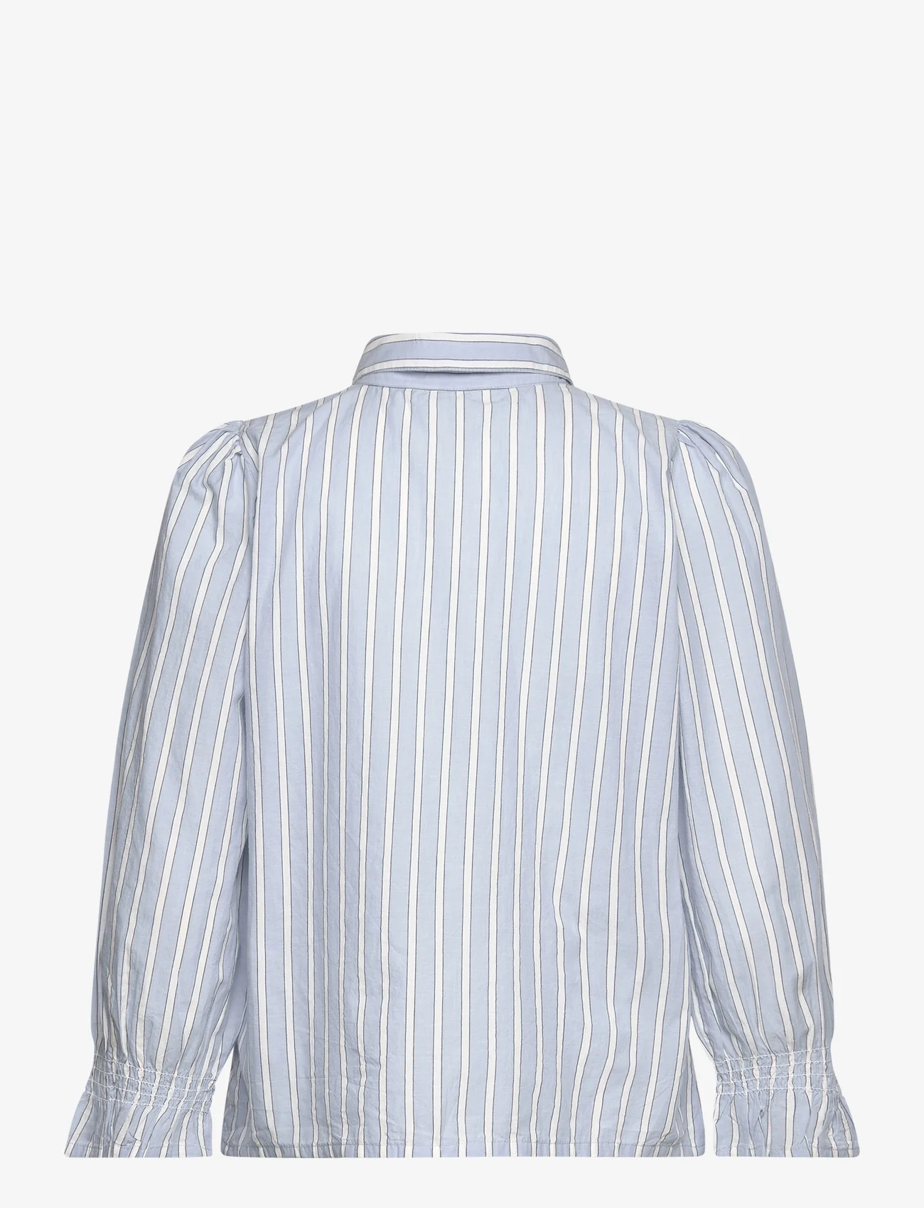 Part Two - NevinPW SH - long-sleeved blouses - faded denim stripe - 1