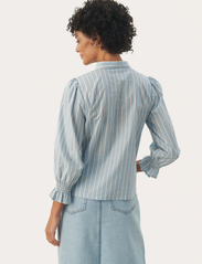Part Two - NevinPW SH - long-sleeved blouses - faded denim stripe - 4