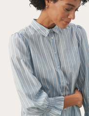 Part Two - NevinPW SH - long-sleeved blouses - faded denim stripe - 5