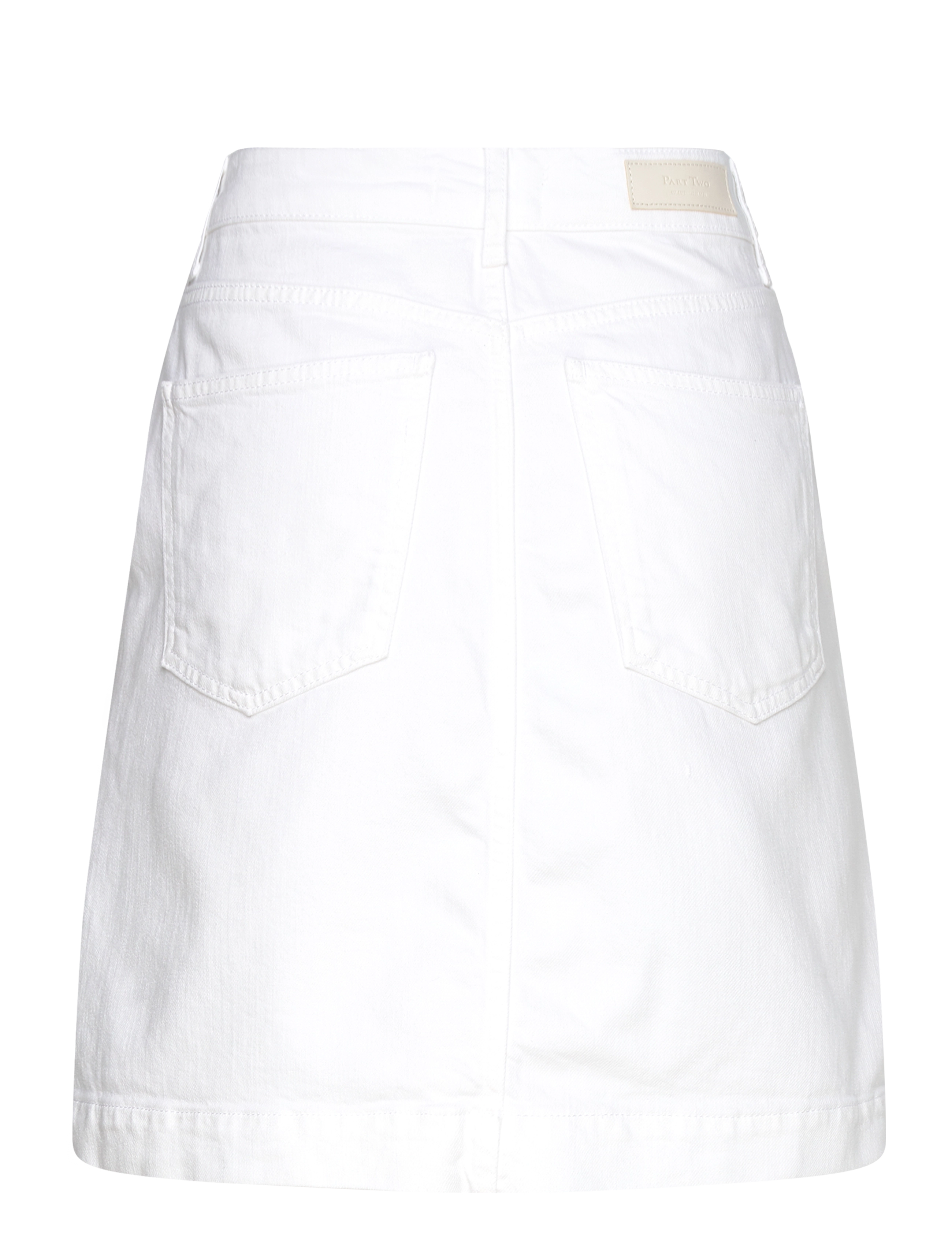 Part Two - EcePW SK - denimnederdele - bright white - 2