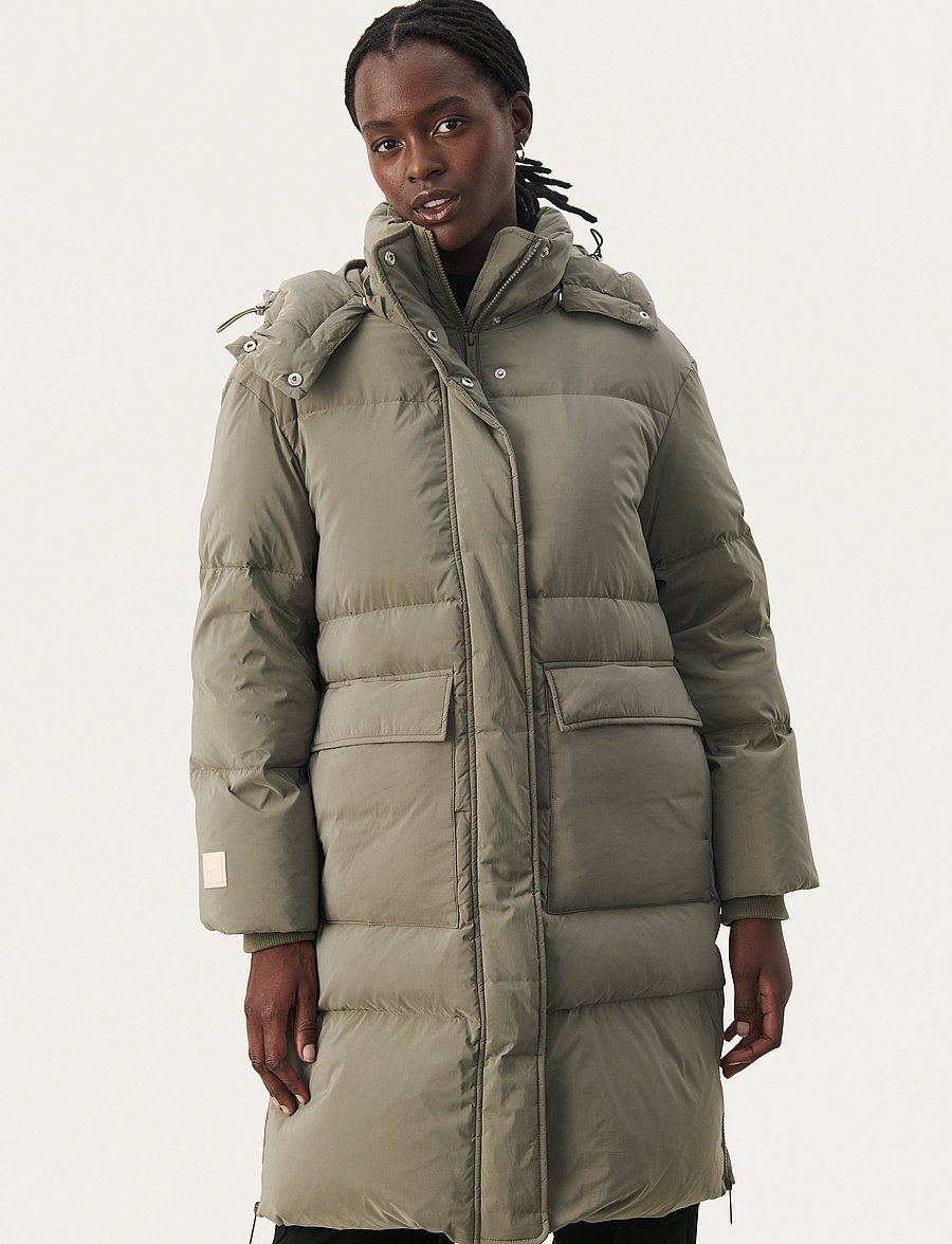 Part Two - LisannePW OTW - vinterjackor - smokey olive - 0