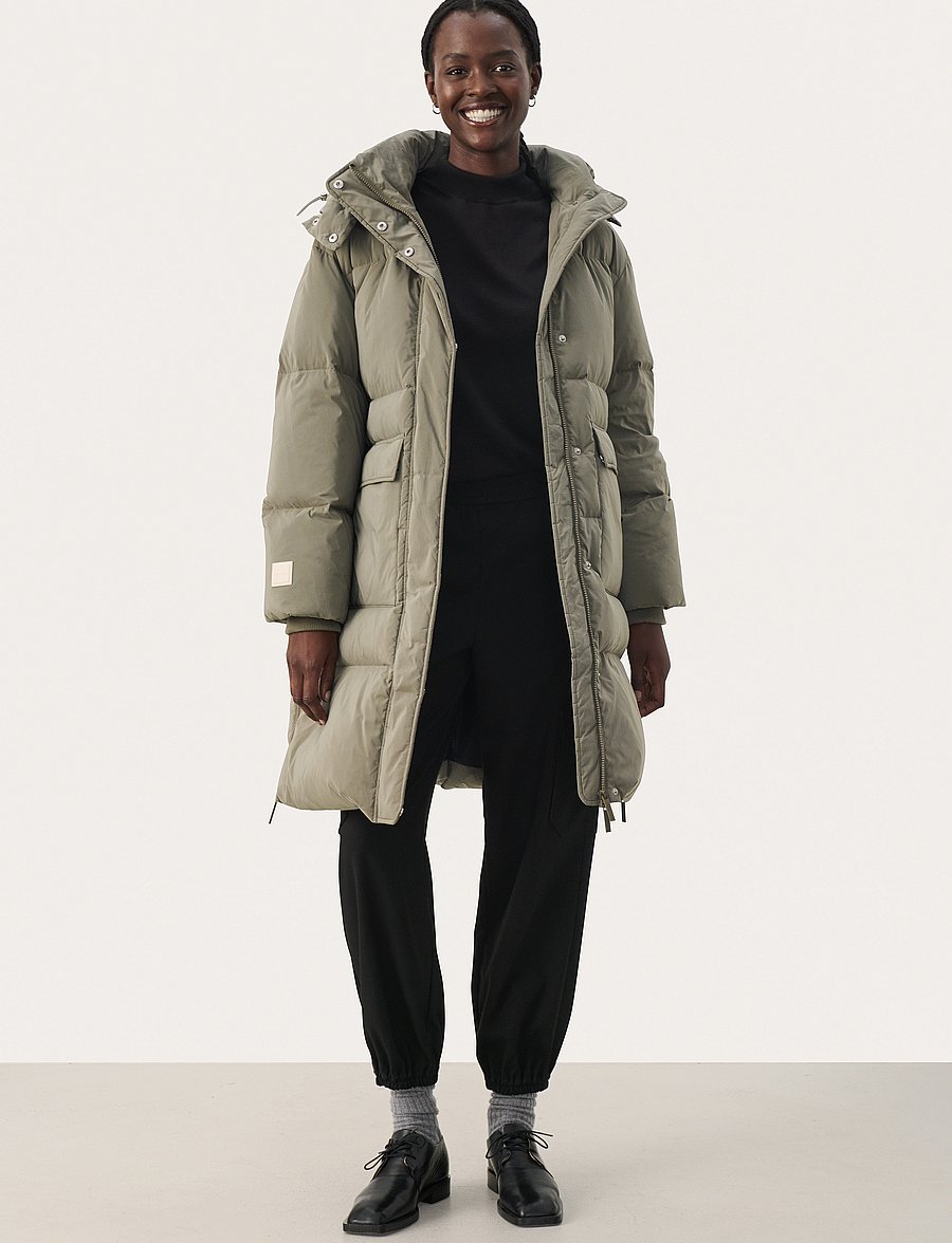 Part Two - LisannePW OTW - vinterjackor - smokey olive - 5