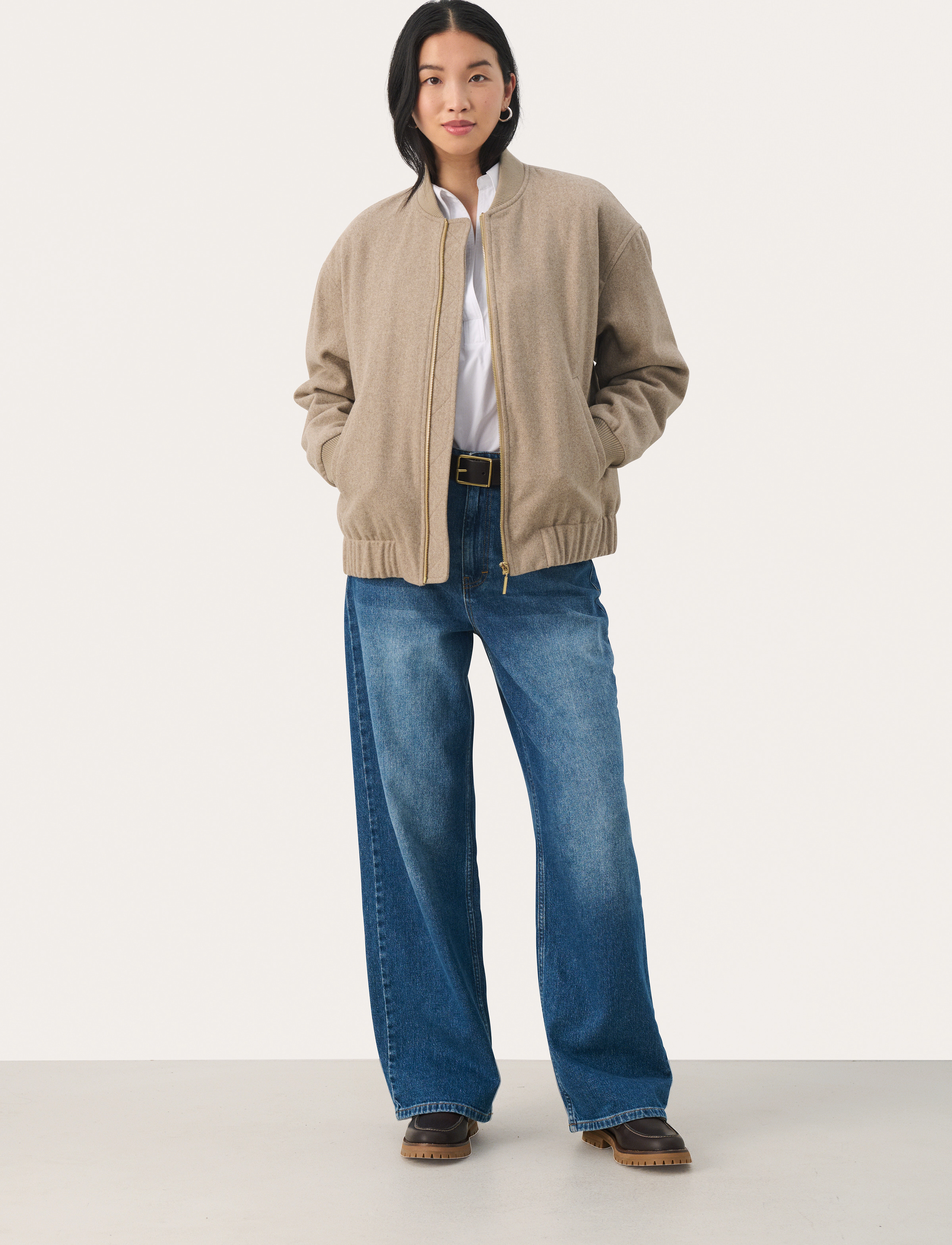 Part Two - LaylaPW OTW - light jackets - light beige melange - 3