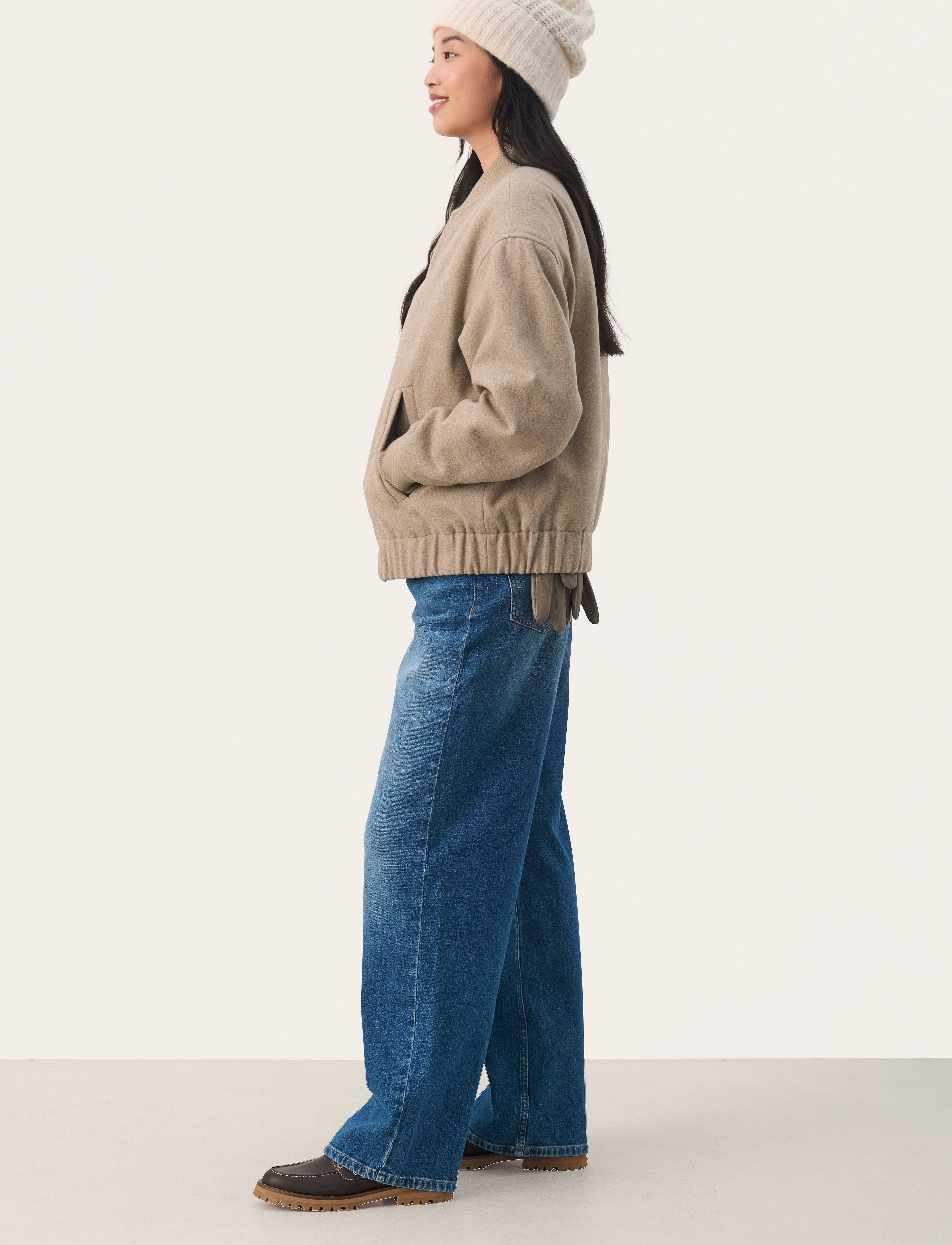 Part Two - LaylaPW OTW - light jackets - light beige melange - 4