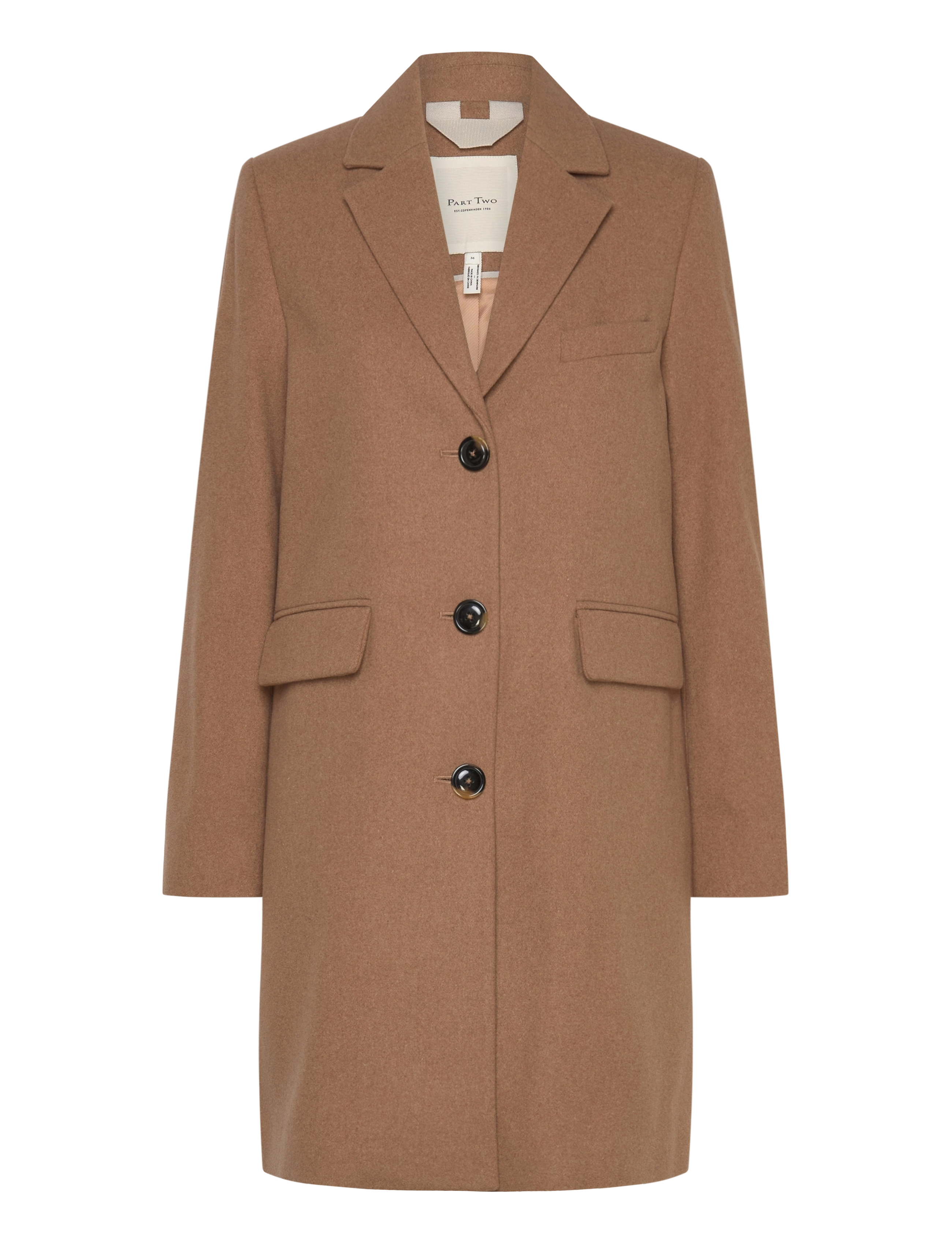 Part Two LeanettePW OTW - Kläder - DARK CAMEL MELANGE / beige