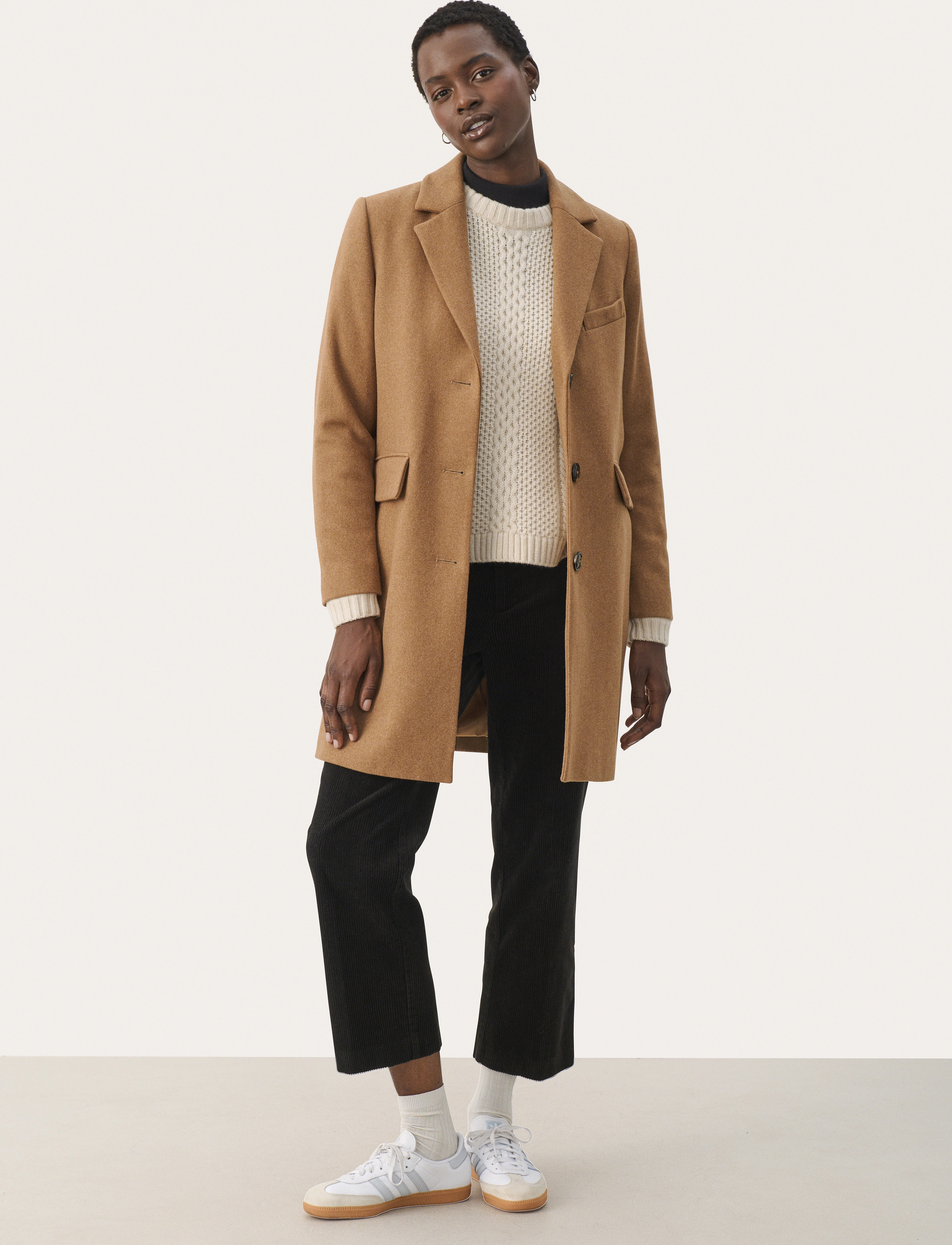 Part Two - LeanettePW OTW - ytterkläder - dark camel melange - 2