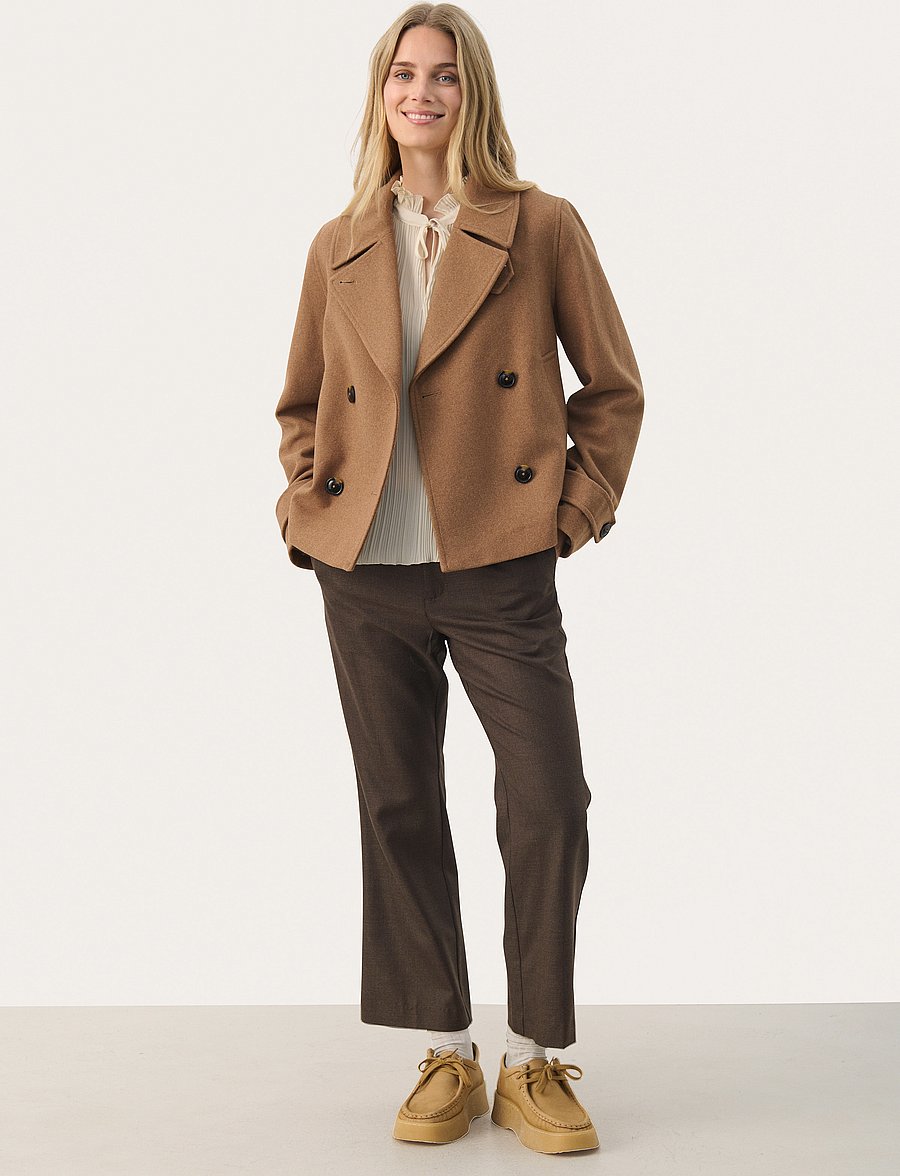Part Two - LillianPW OTW - kurtki zimowe - dark camel melange - 5