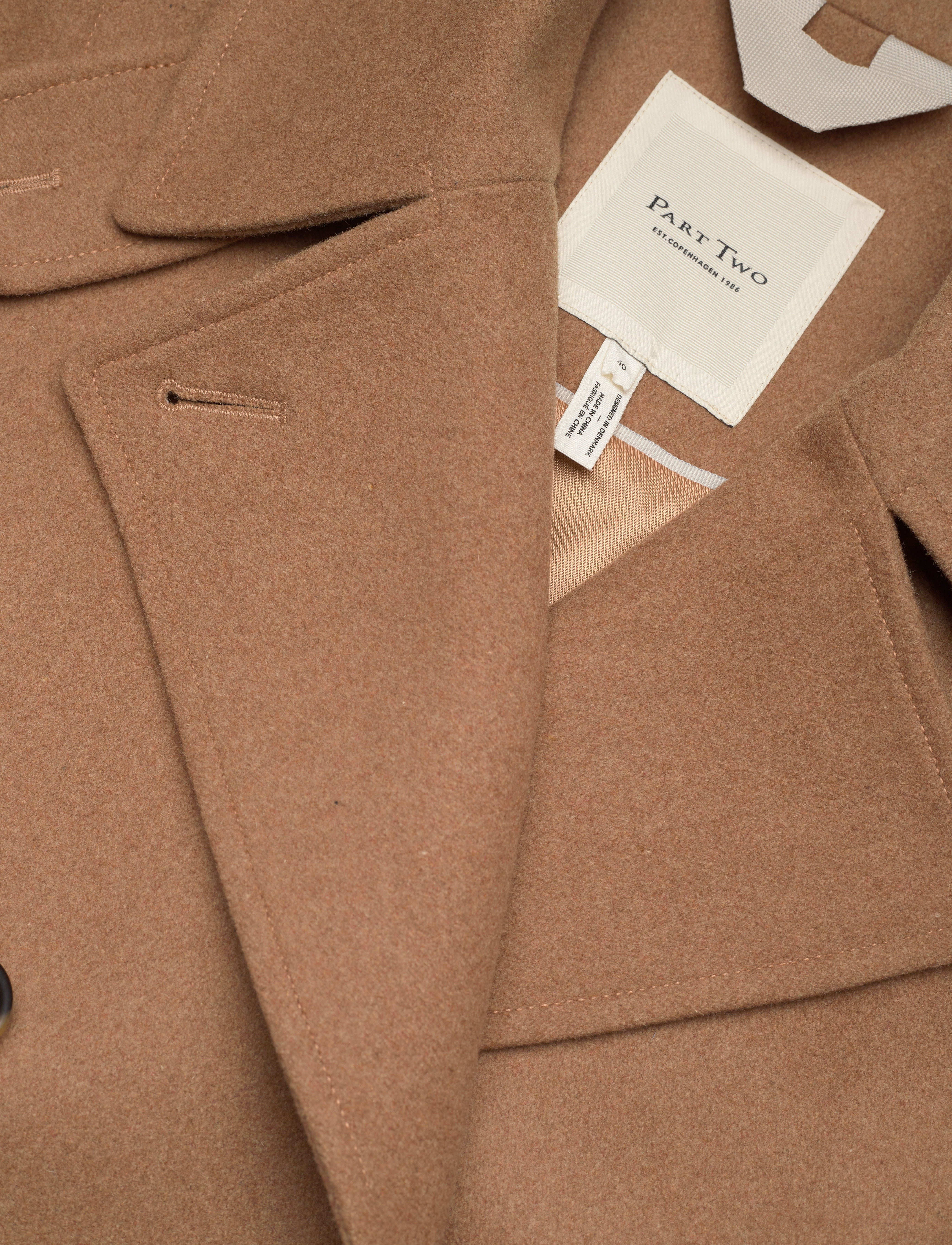 Part Two - LillianPW OTW - winterjacken - dark camel melange - 5