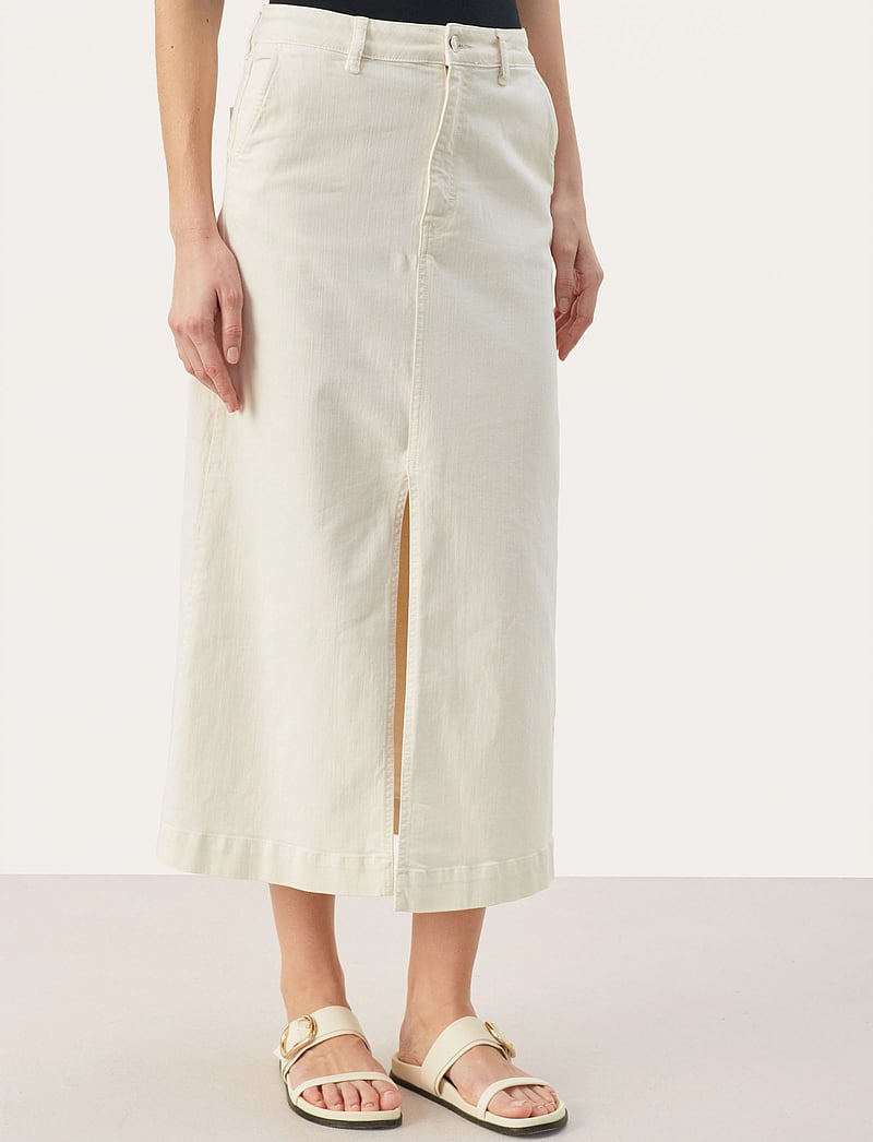 Part Two - Caliah SK - denimnederdele - eggnog - 0