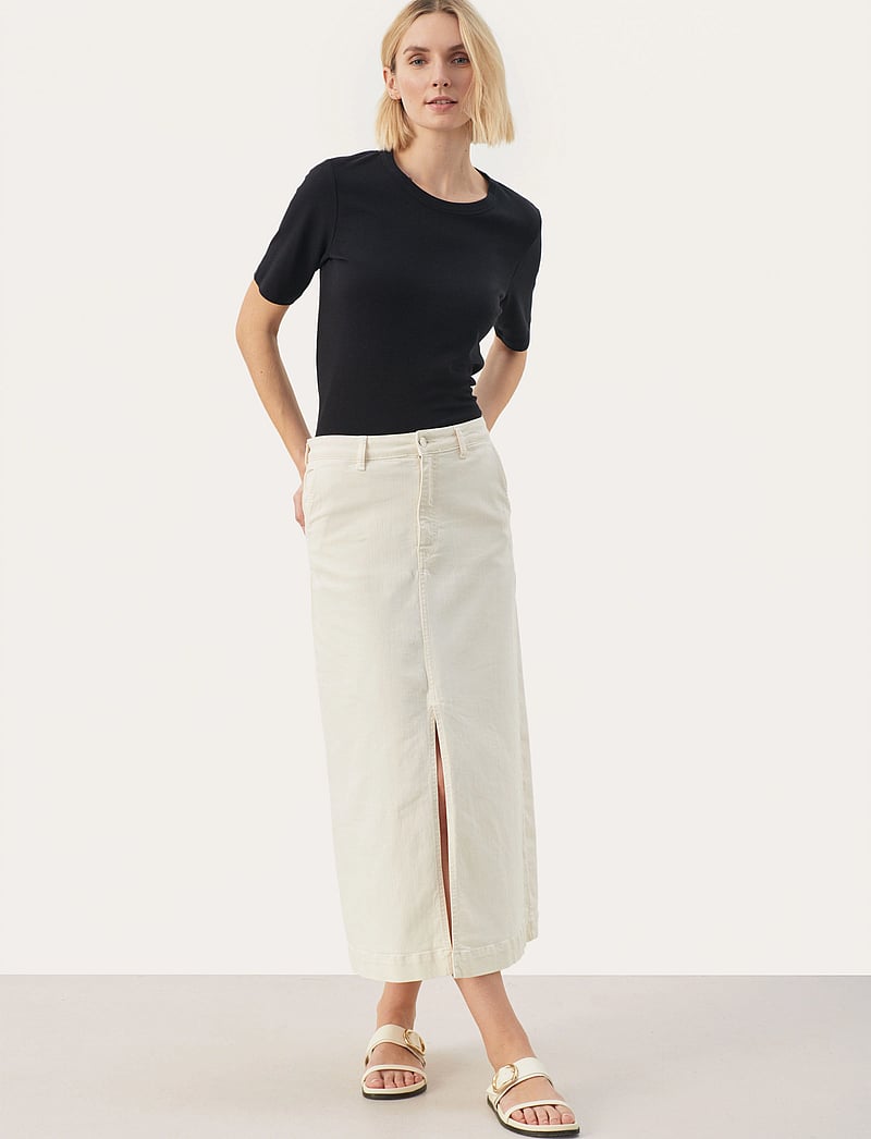 Part Two - Caliah SK - denimnederdele - eggnog - 3