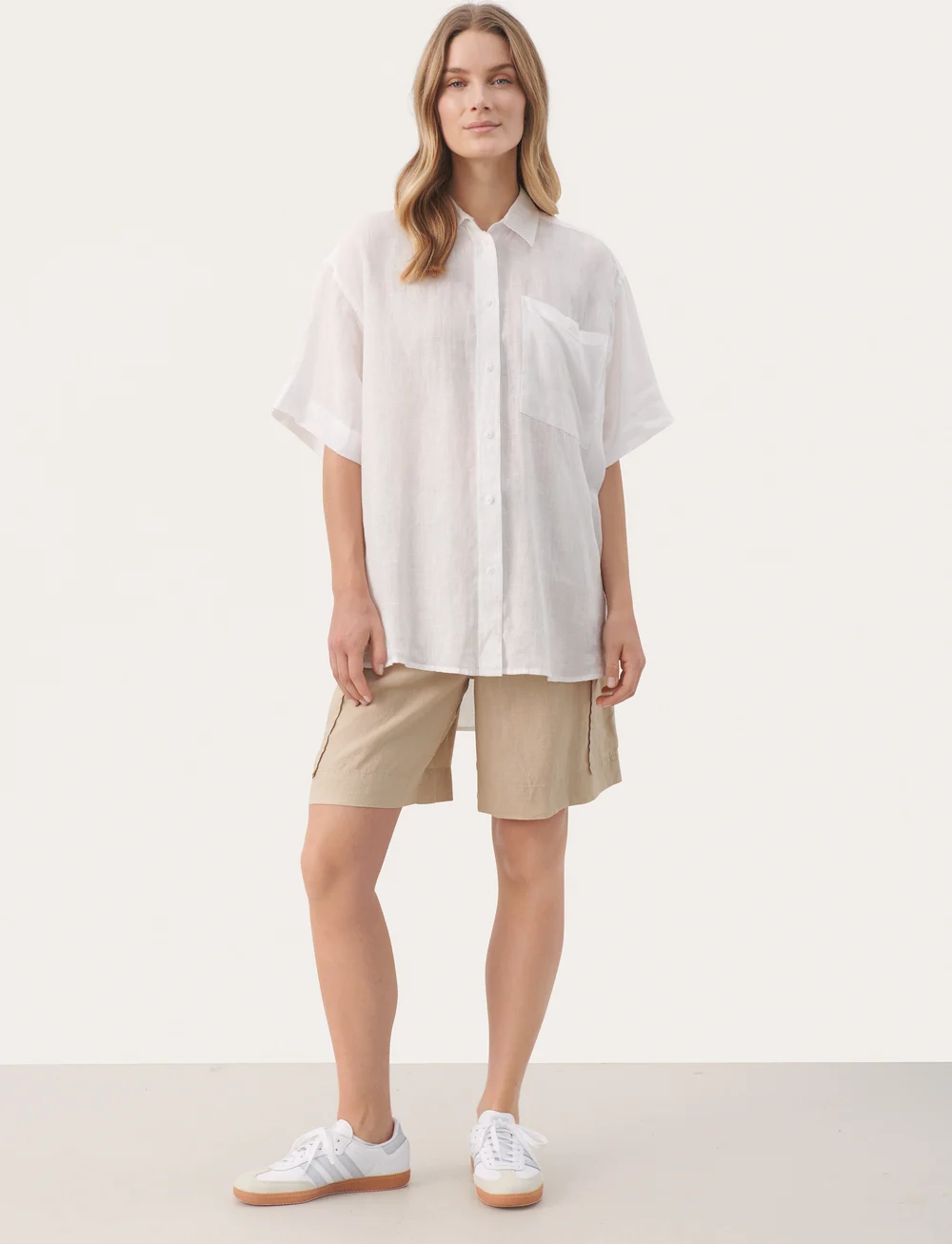 Part Two - GarinePW SH - linen shirts - bright white - 3