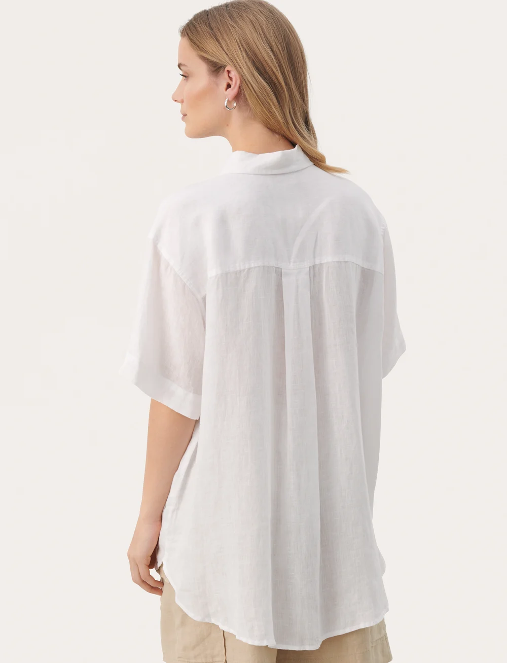 Part Two - GarinePW SH - linen shirts - bright white - 4