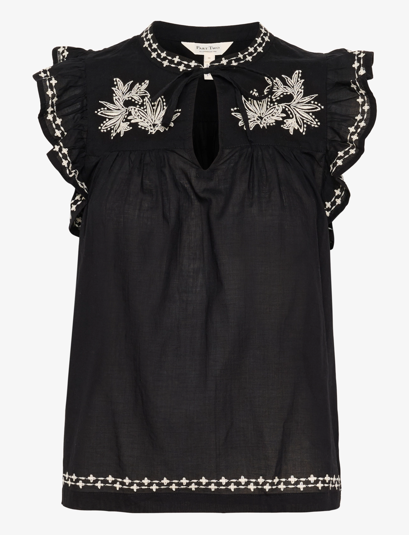 BLACK ON WHITE EMBROIDERY