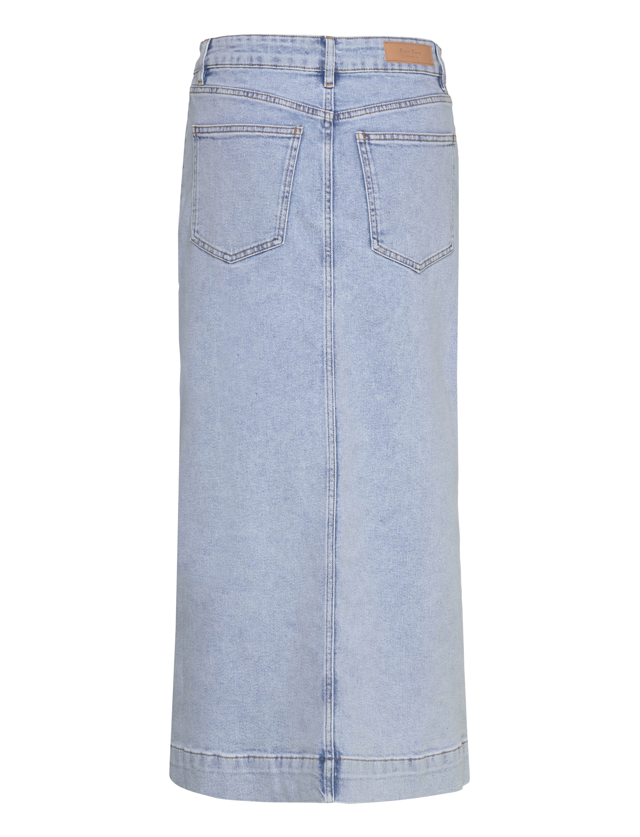 Part Two - CaliahPW SK - midi nederdele - light blue denim - 2