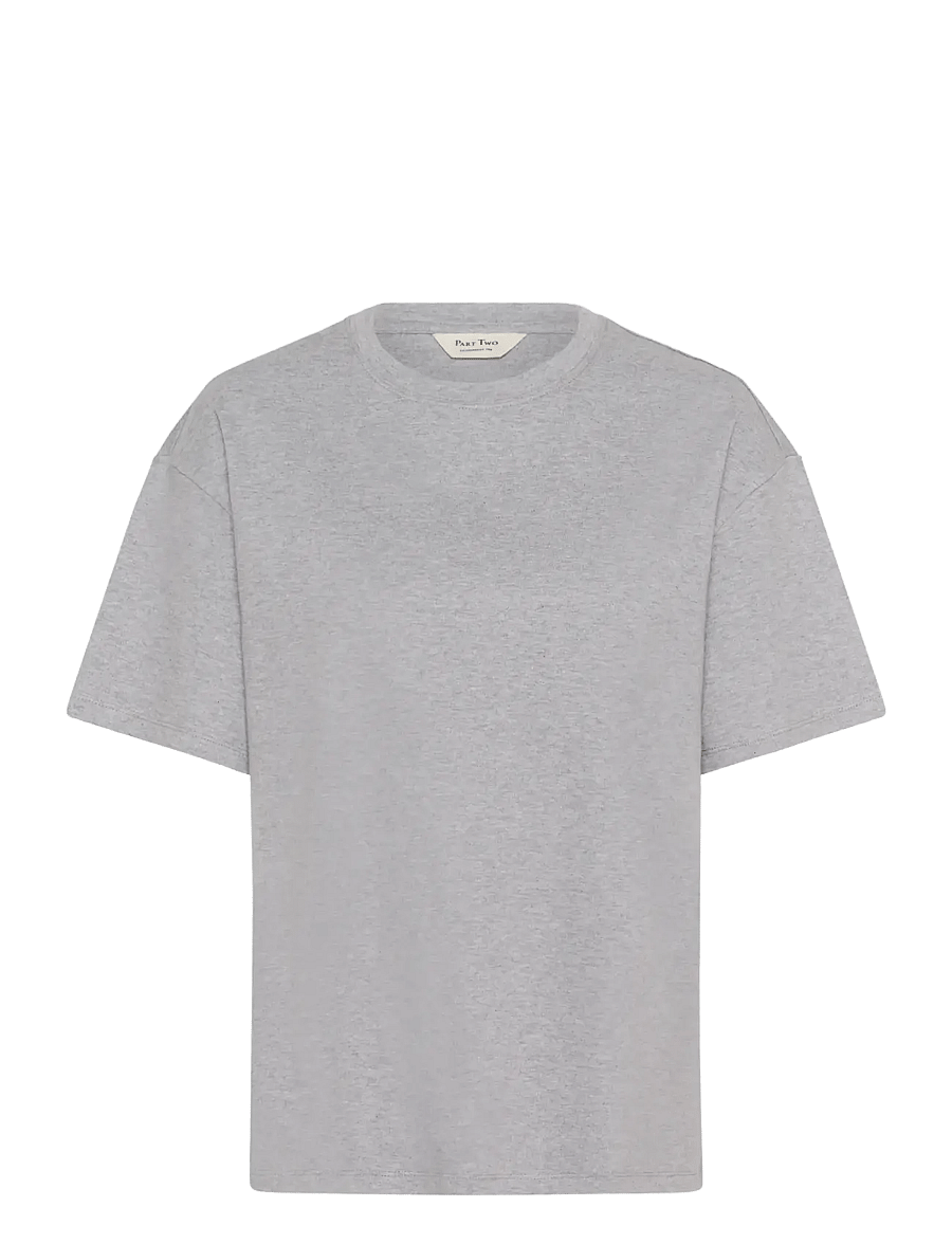 Part Two - JaminaPW TS - t-shirts - medium grey melange - 1