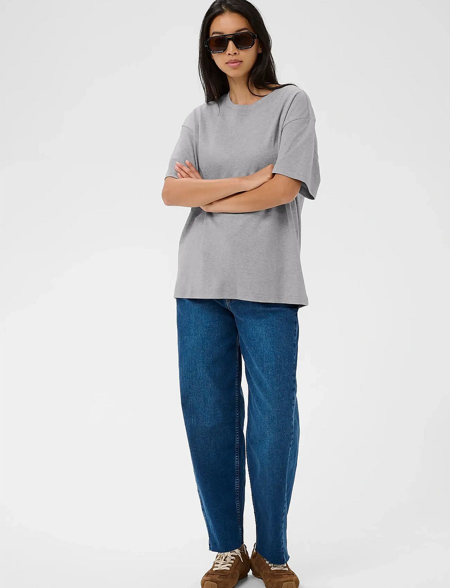Part Two - JaminaPW TS - t-shirts - medium grey melange - 3