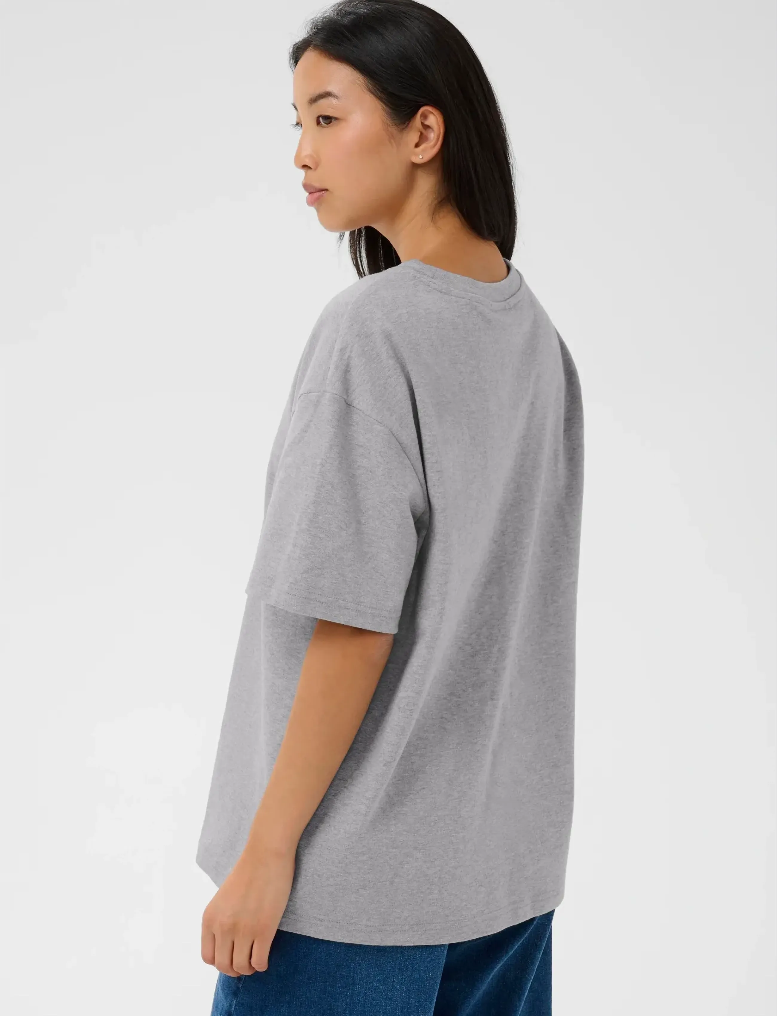 Part Two - JaminaPW TS - t-shirts - medium grey melange - 4