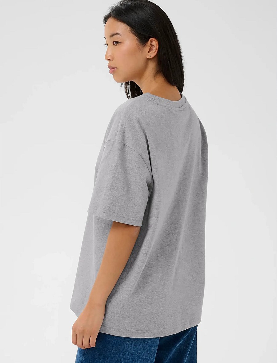 Part Two - JaminaPW TS - t-shirts - medium grey melange - 4