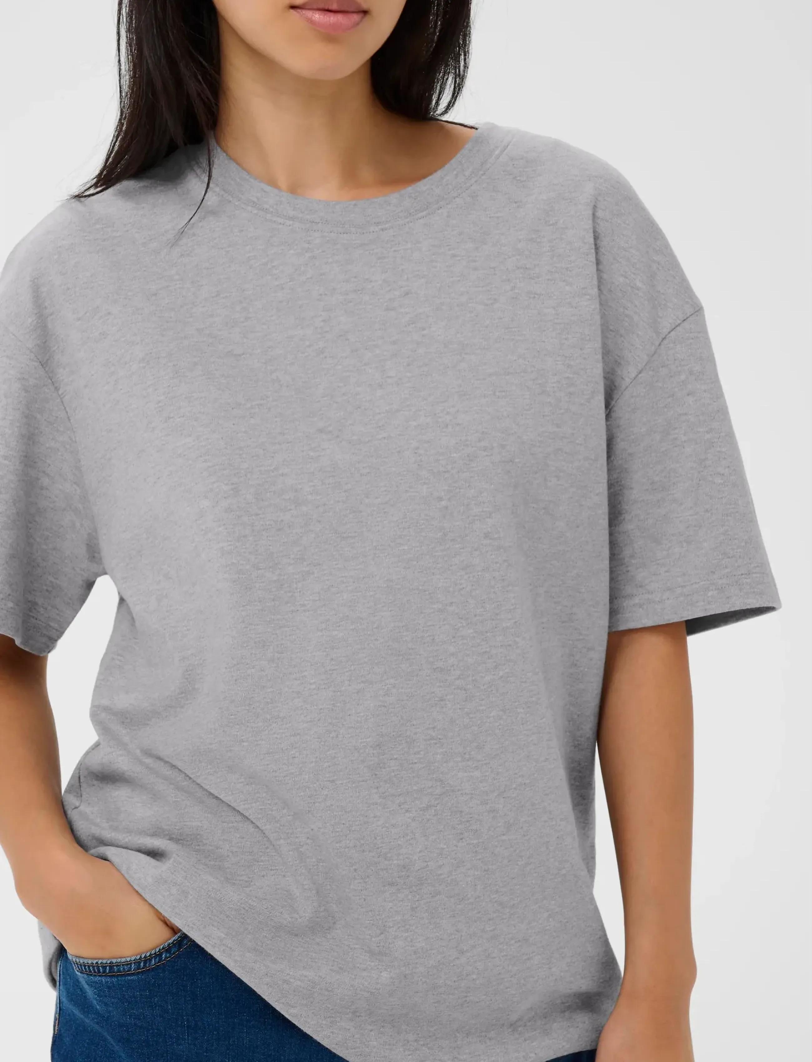 Part Two - JaminaPW TS - t-shirts - medium grey melange - 5