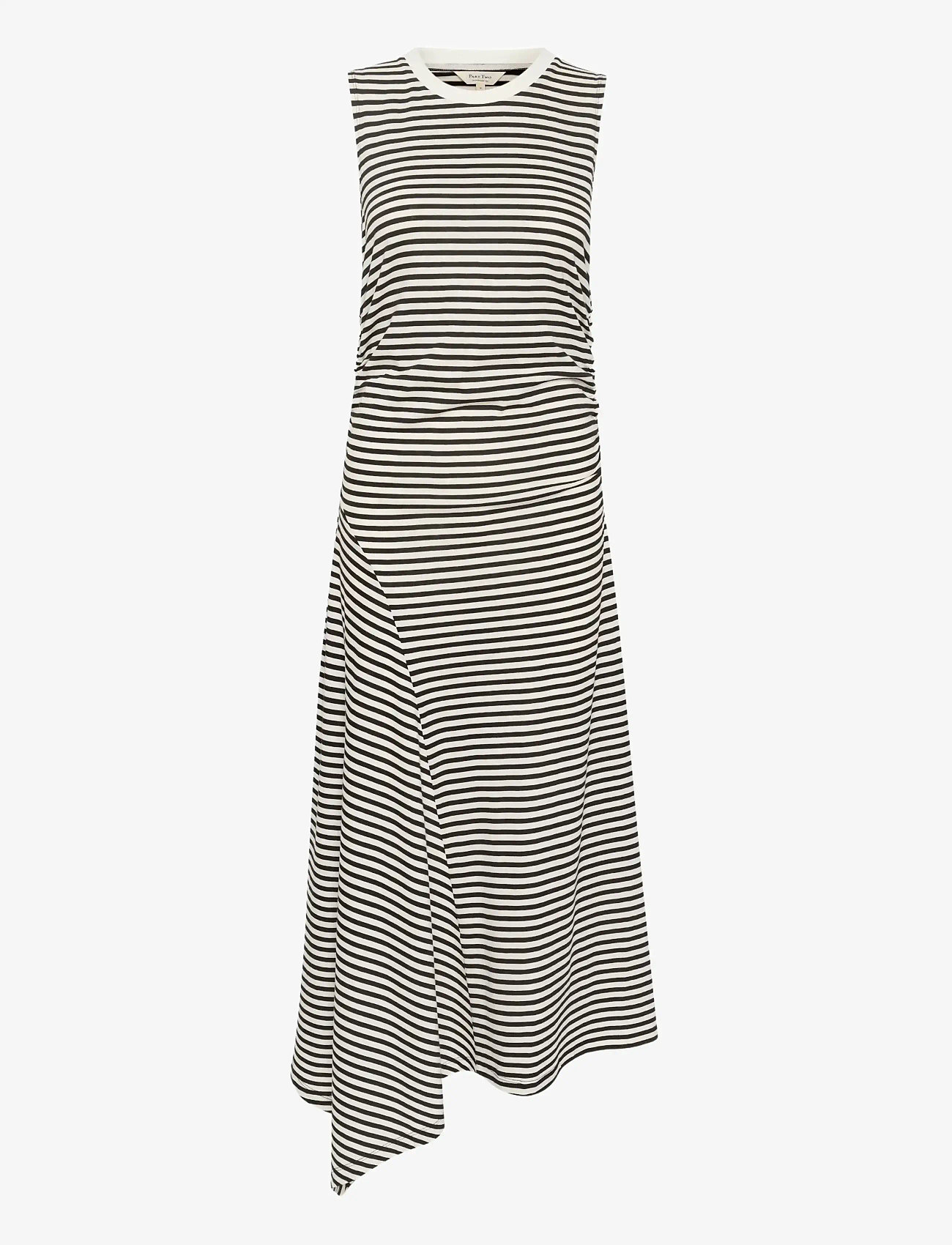 Part Two - JeanniePW DR - midi dresses - black stripe - 0