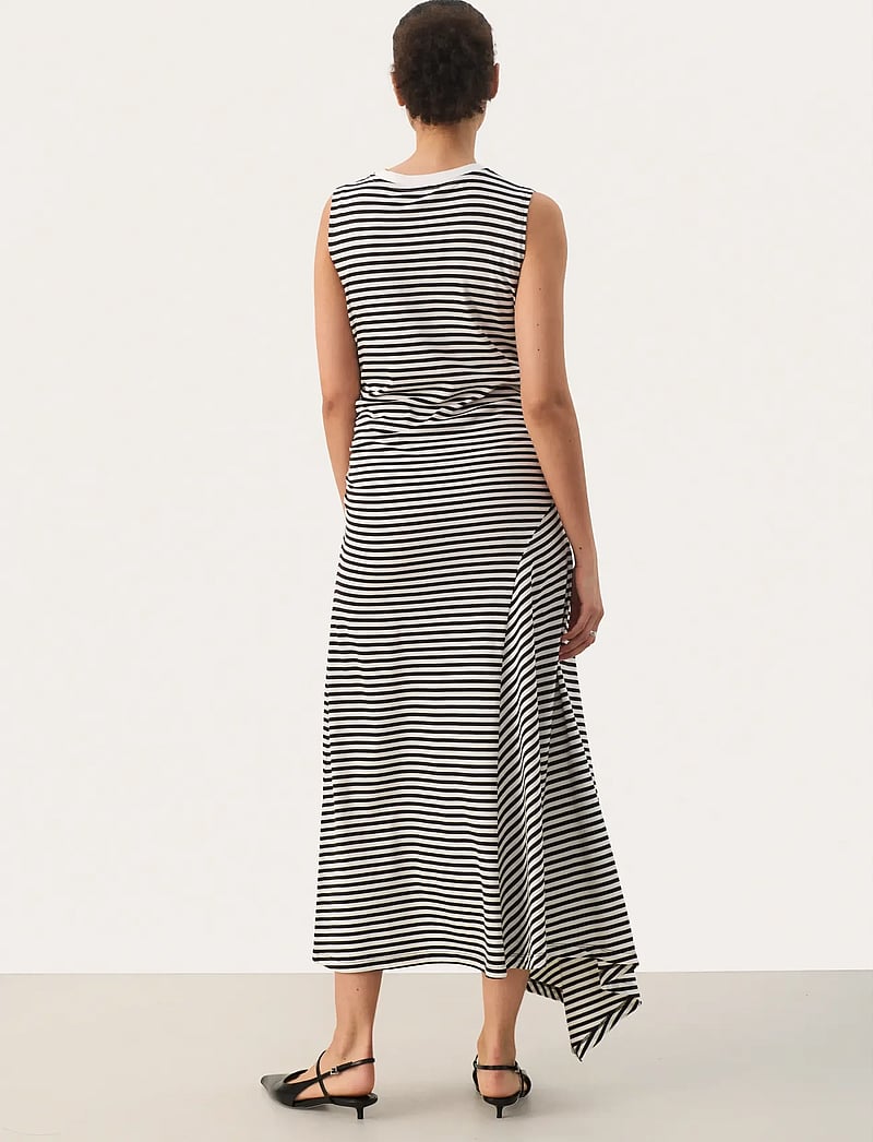 Part Two - JeanniePW DR - midikleider - black stripe - 5