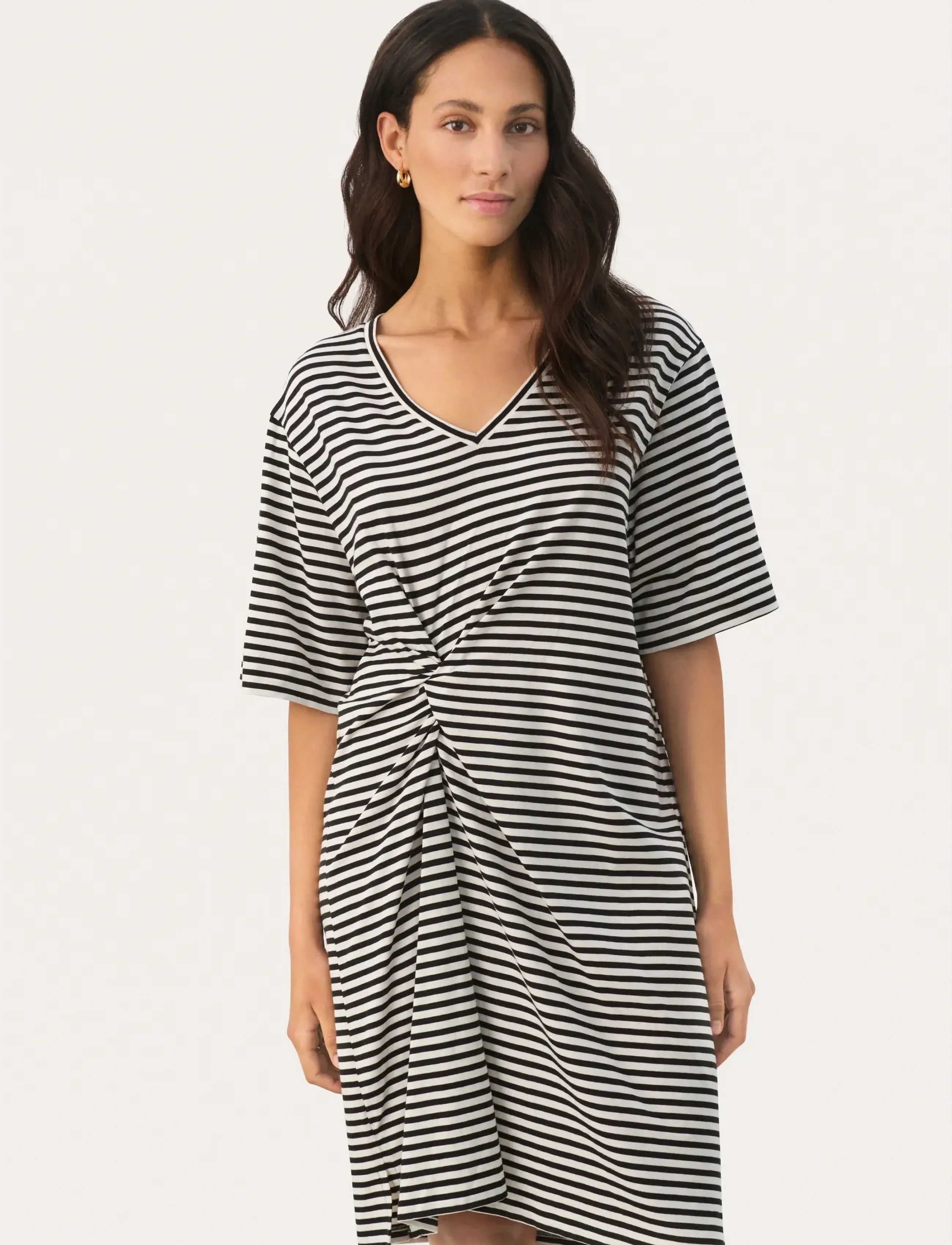 Part Two JenellePW DR - Klänningar - BLACK STRIPE / multi