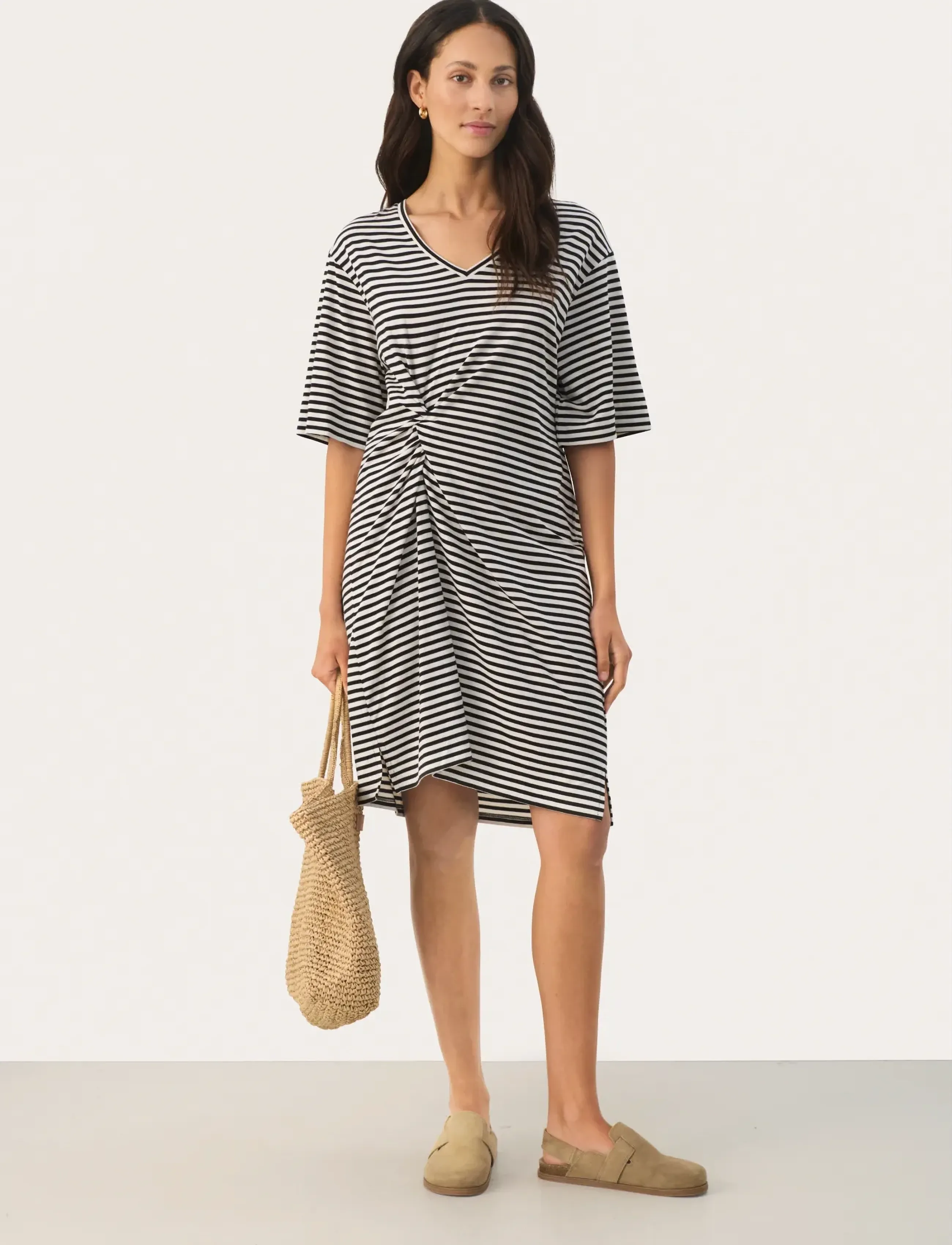 Part Two - JenellePW DR - t-shirtklänningar - black stripe - 4