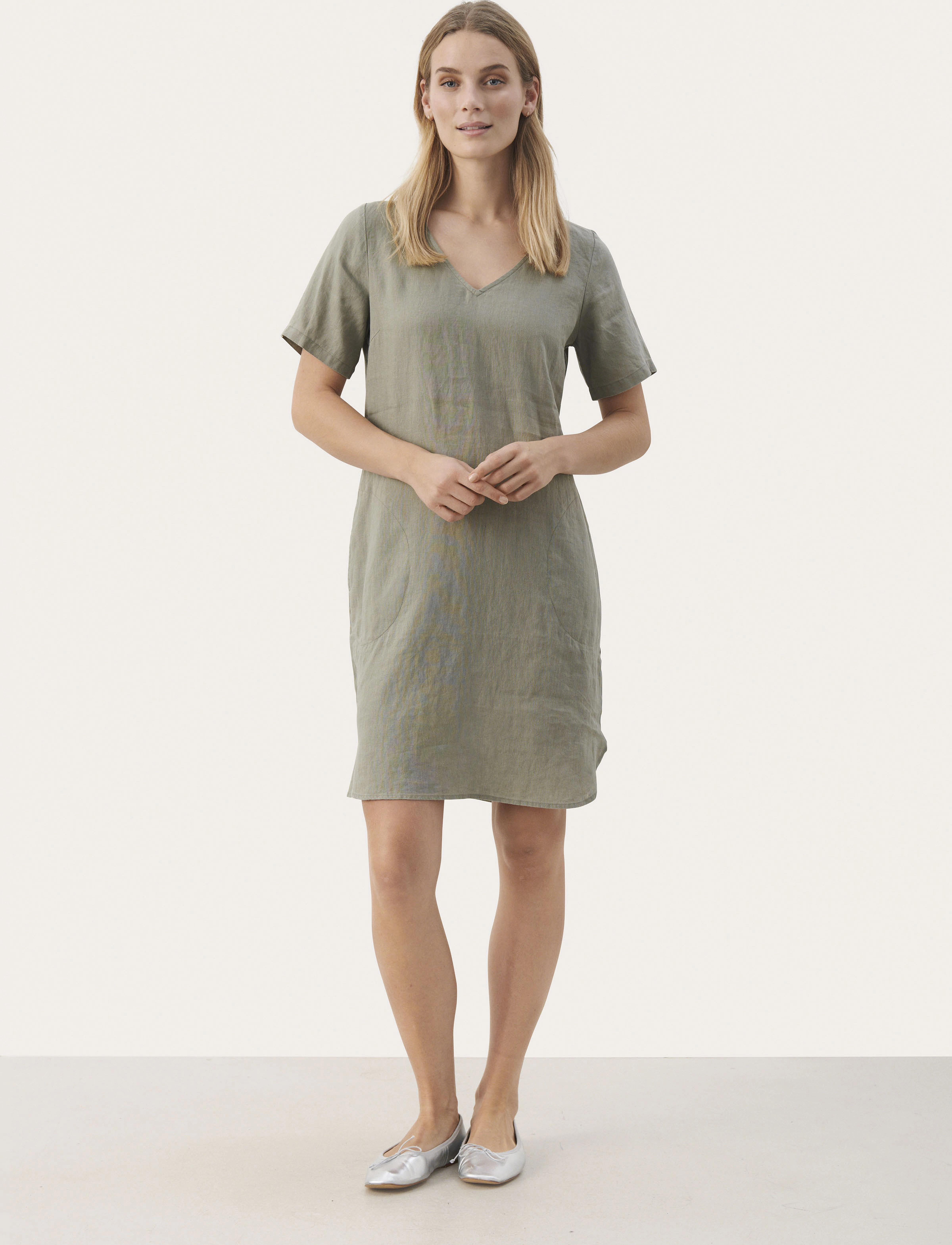 Part Two - EllinePW DR - t-shirtkjoler - vetiver - 2