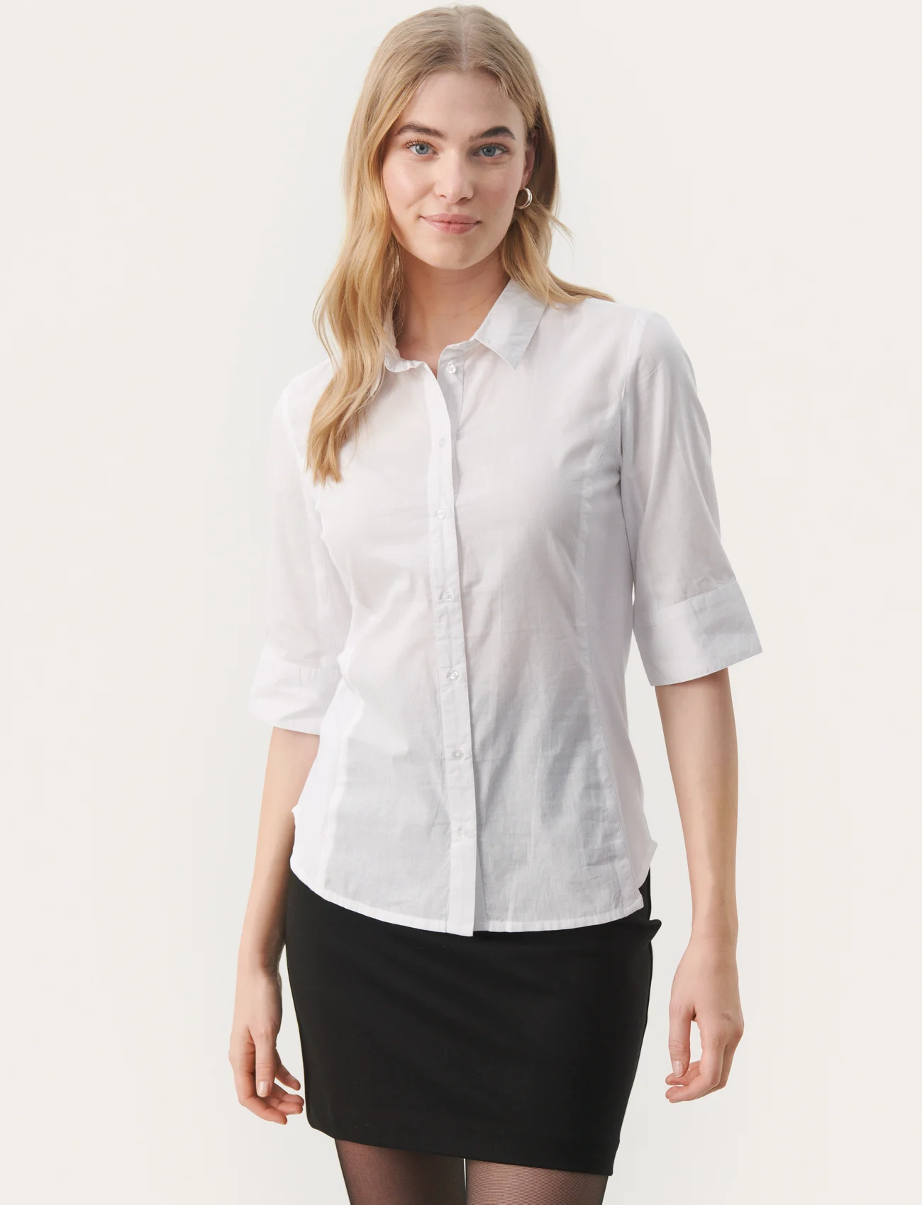 Part Two - EmmalenaPW SH - kortärmade skjortor - bright white - 1