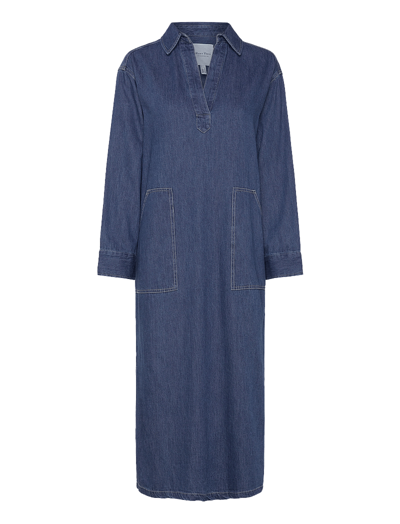 Part Two - LollaPW DR - skjortklänningar - medium blue denim - 1