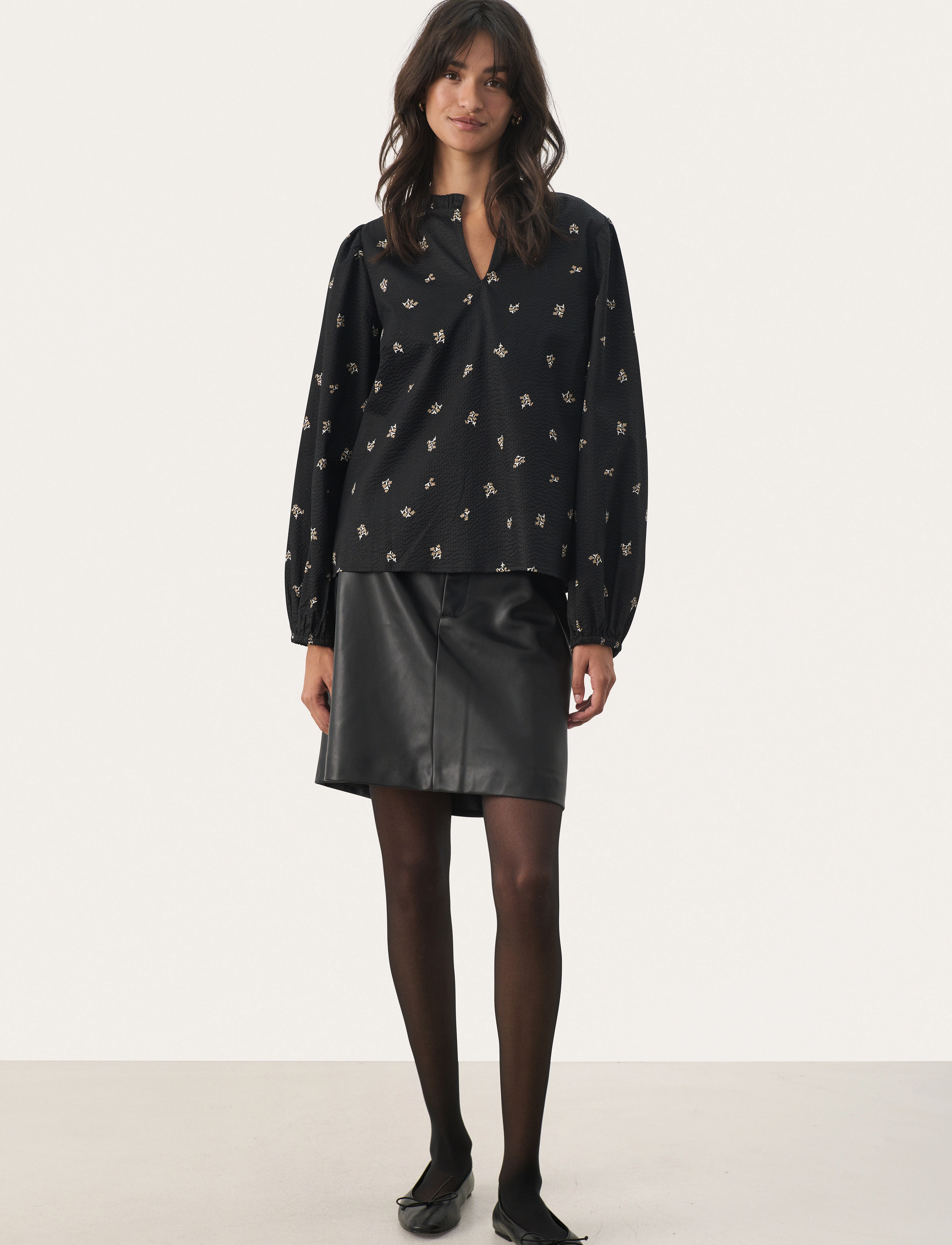 Part Two - LonnaPW SK - korte nederdele - black - 4