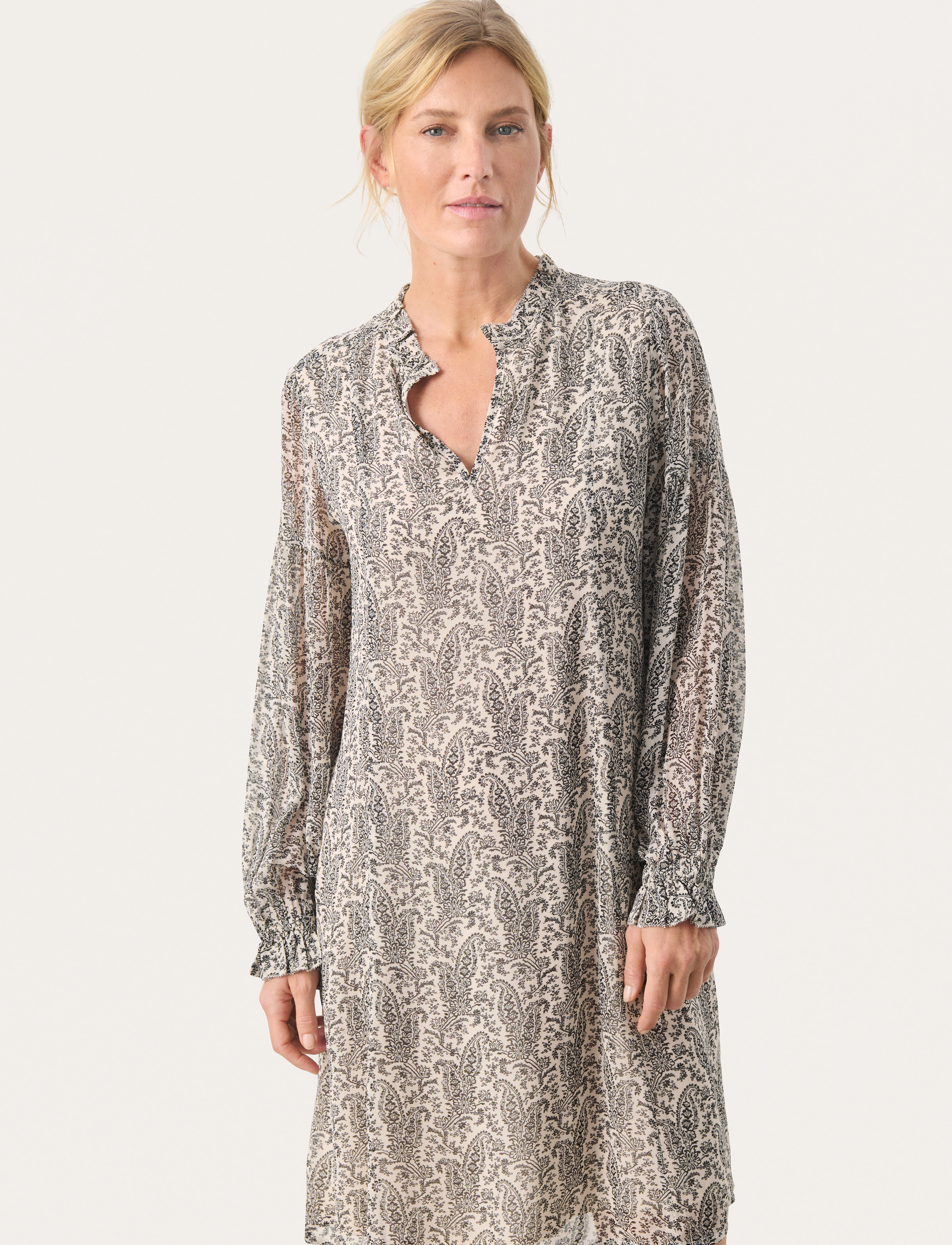 Part Two BotellaPW DR - Kjoler - FRENCH OAK PAISLEY PRINT / grey