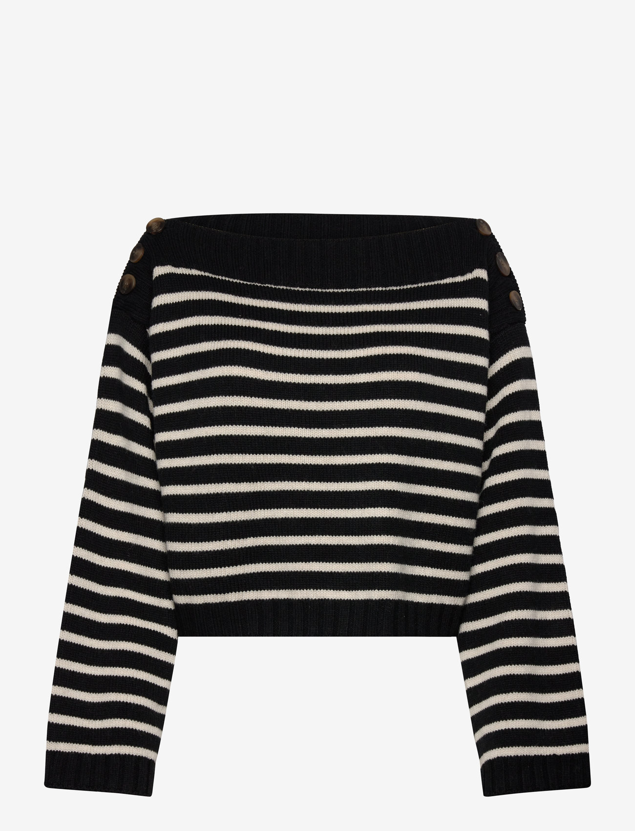 Part Two - LinnePW PU - herbstliche kleidung - black stripe - 0