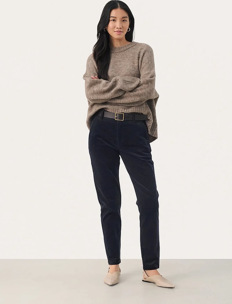 Part Two - SoffysaPW PA - slim fit trousers - dark navy - 4