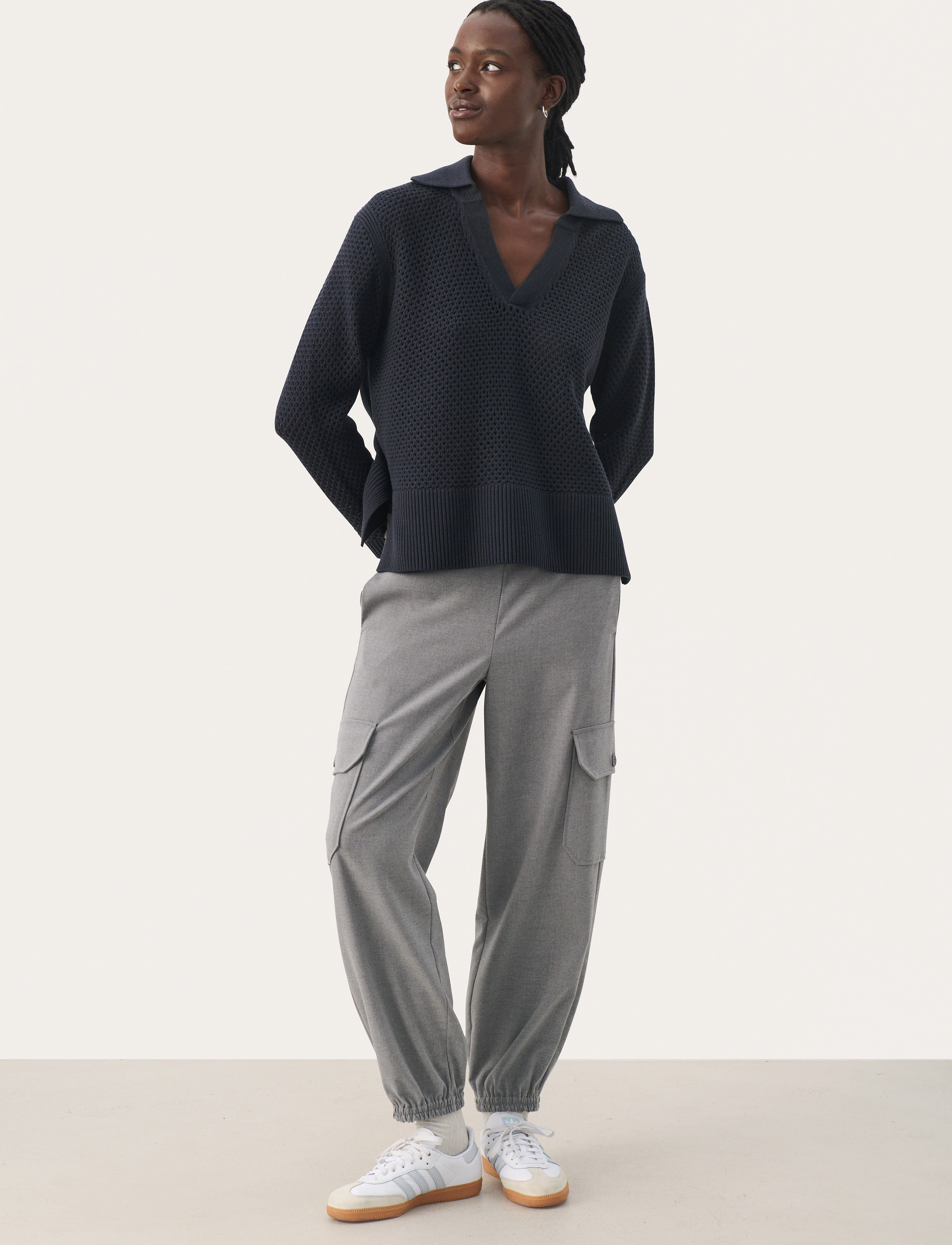 Part Two - LovisaPW PU - trøjer - dark navy - 3