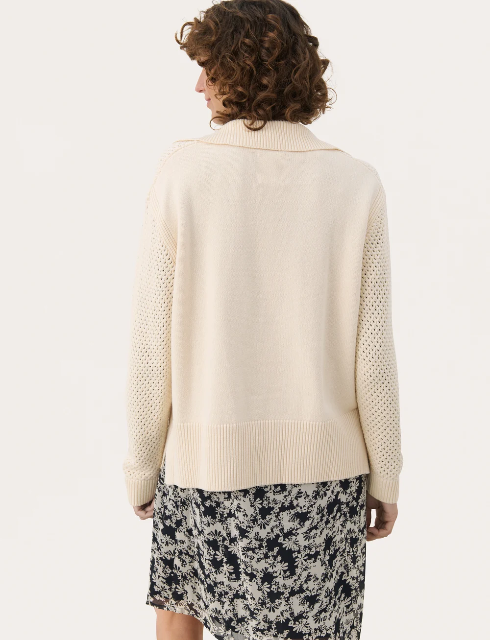 Part Two - LovisaPW PU - strikkegensere - whitecap gray - 5