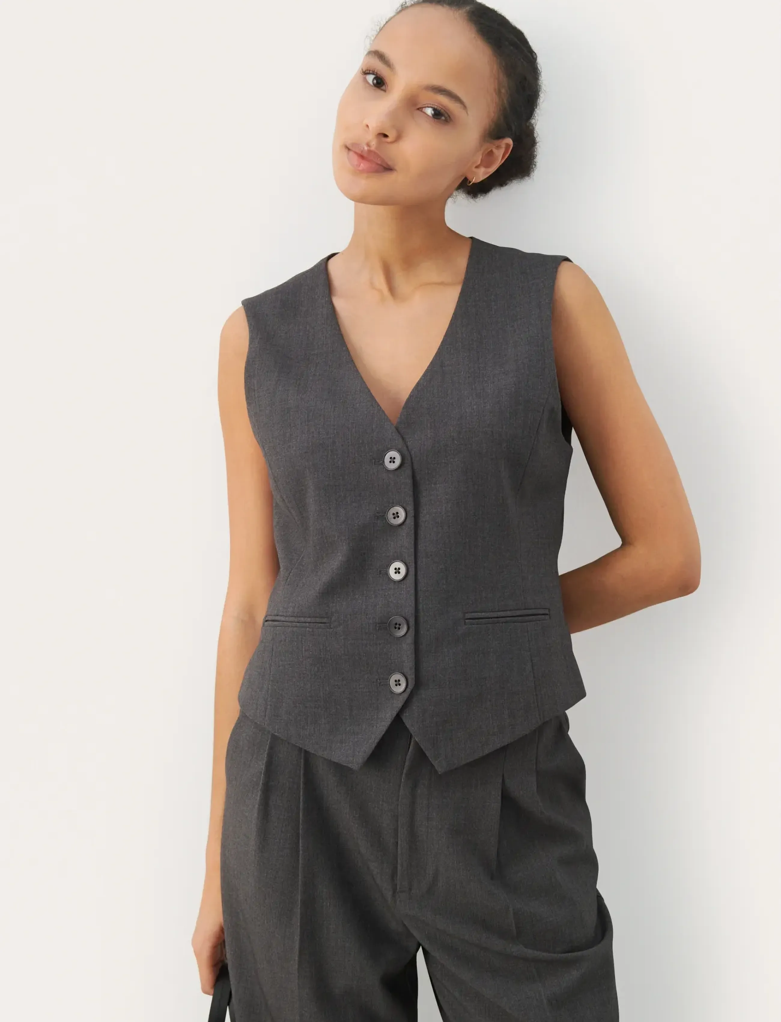 Part Two RikkePW WA - Kavajer - GRAY FLANNEL MELANGE / grey