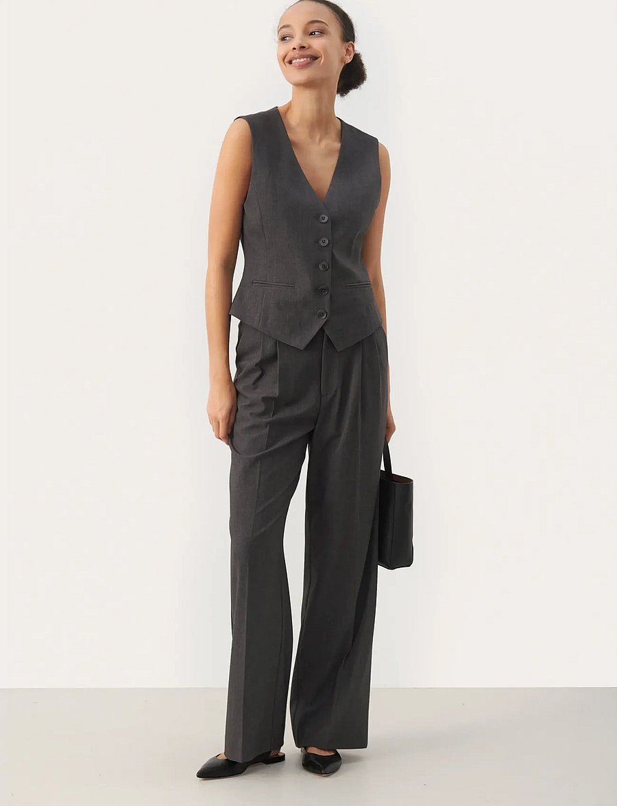 Part Two - RikkePW WA - westen - gray flannel melange - 3