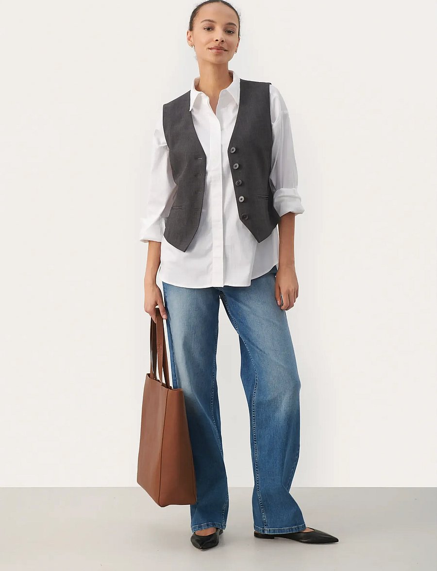 Part Two - RikkePW WA - westen - gray flannel melange - 4