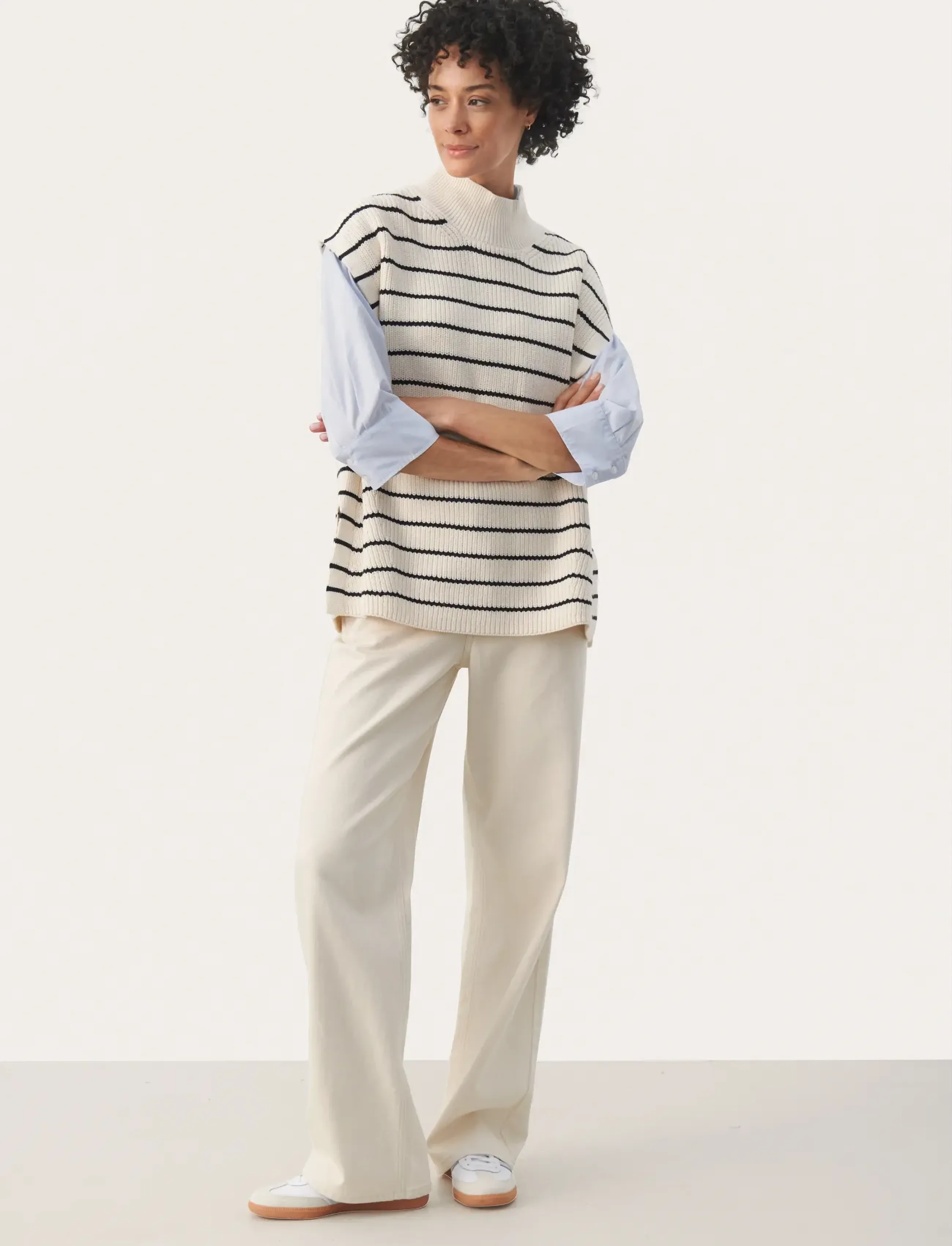 Part Two - EisleyPW WA - laveste priser - dark navy stripe - 3