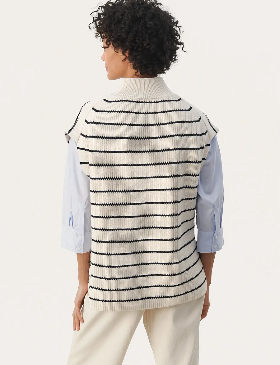 Part Two - EisleyPW WA - kootud vestid - dark navy stripe - 4