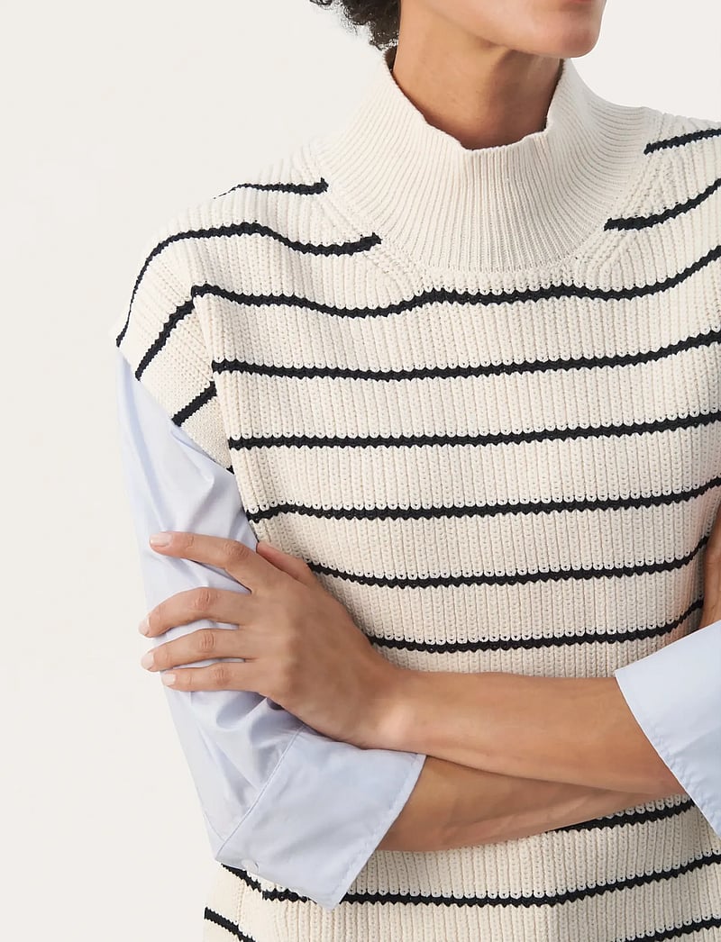 Part Two - EisleyPW WA - knitted vests - dark navy stripe - 5