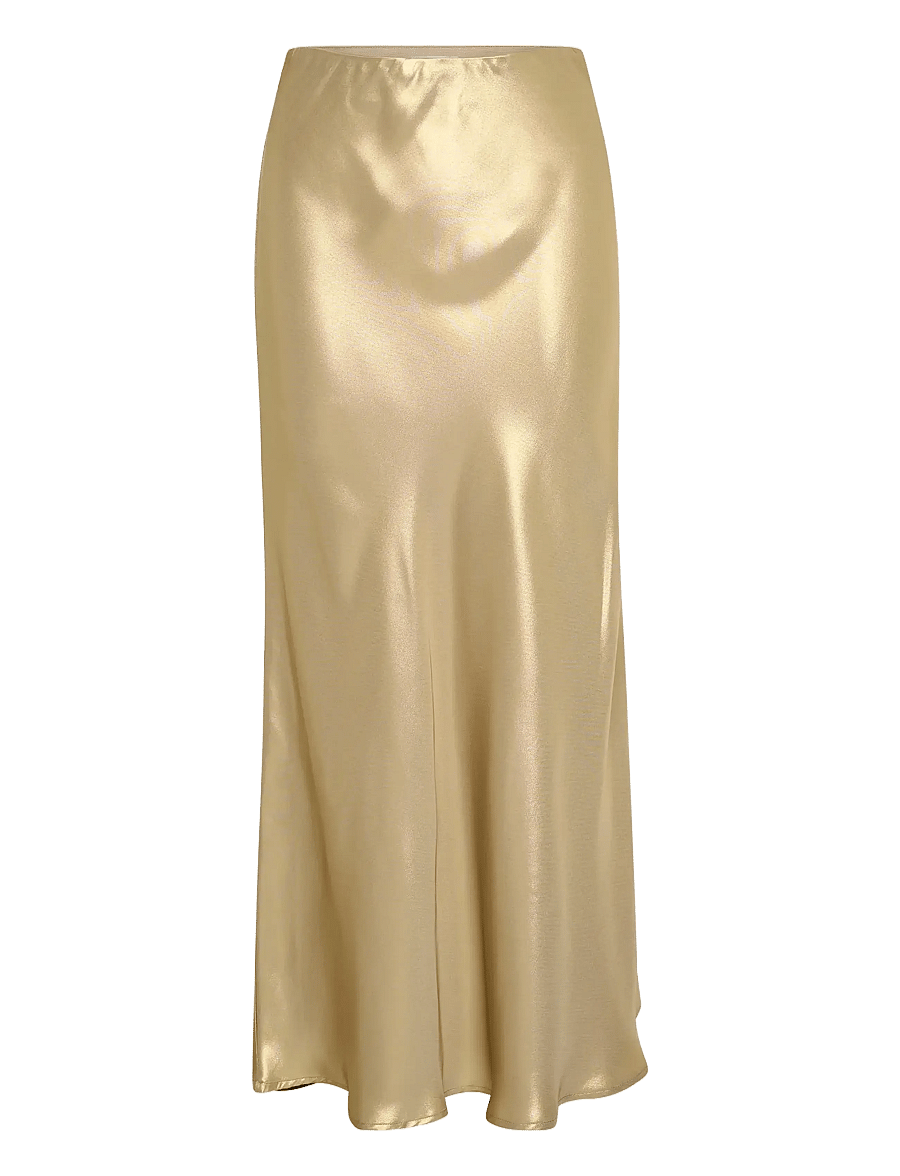 Part Two - LaurinasPW SK - satinröcke - gold metallic - 1